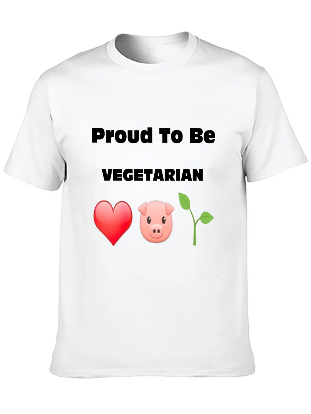 Proud To Be VEGETARIAN Unisex Casual T-Shirt – Clean Design For Daily Comfort