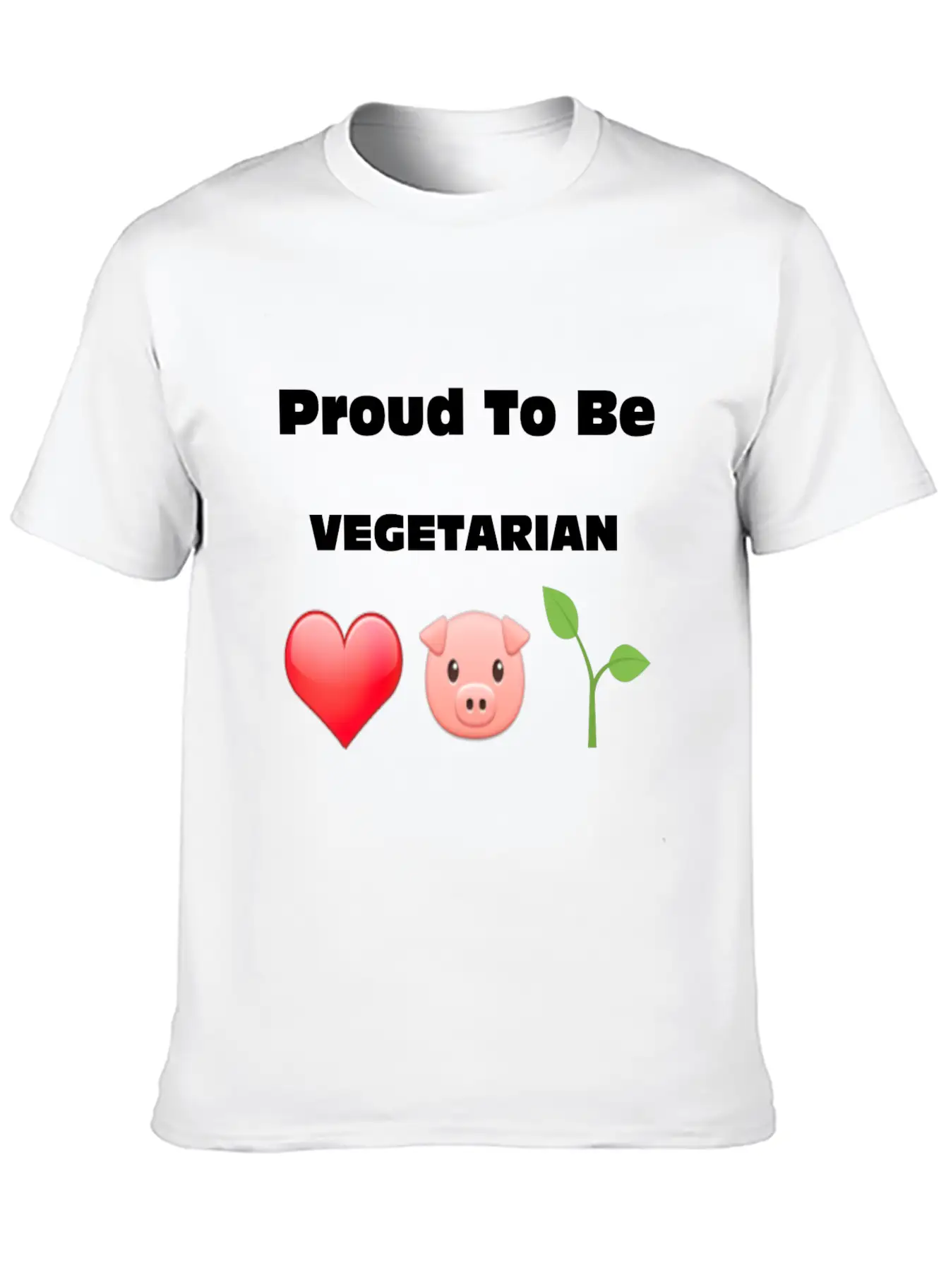 Proud To Be VEGETARIAN Unisex Casual T-Shirt – Clean Design For Daily Comfort