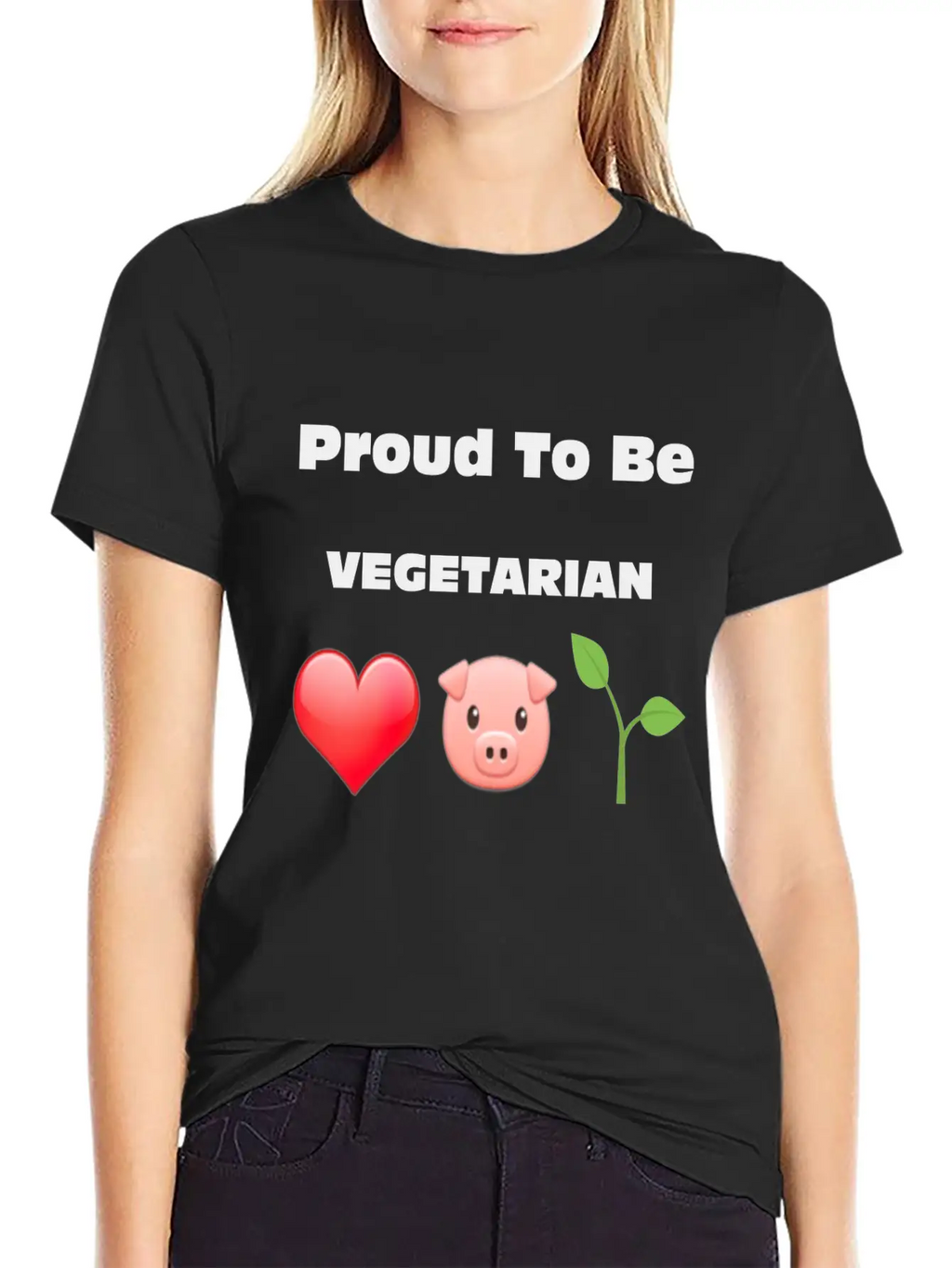 Proud To Be VEGETARIAN Unisex Casual T-Shirt – Clean Design For Daily Comfort
