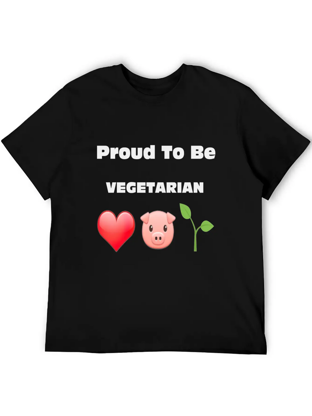Proud To Be VEGETARIAN Unisex Casual T-Shirt – Clean Design For Daily Comfort