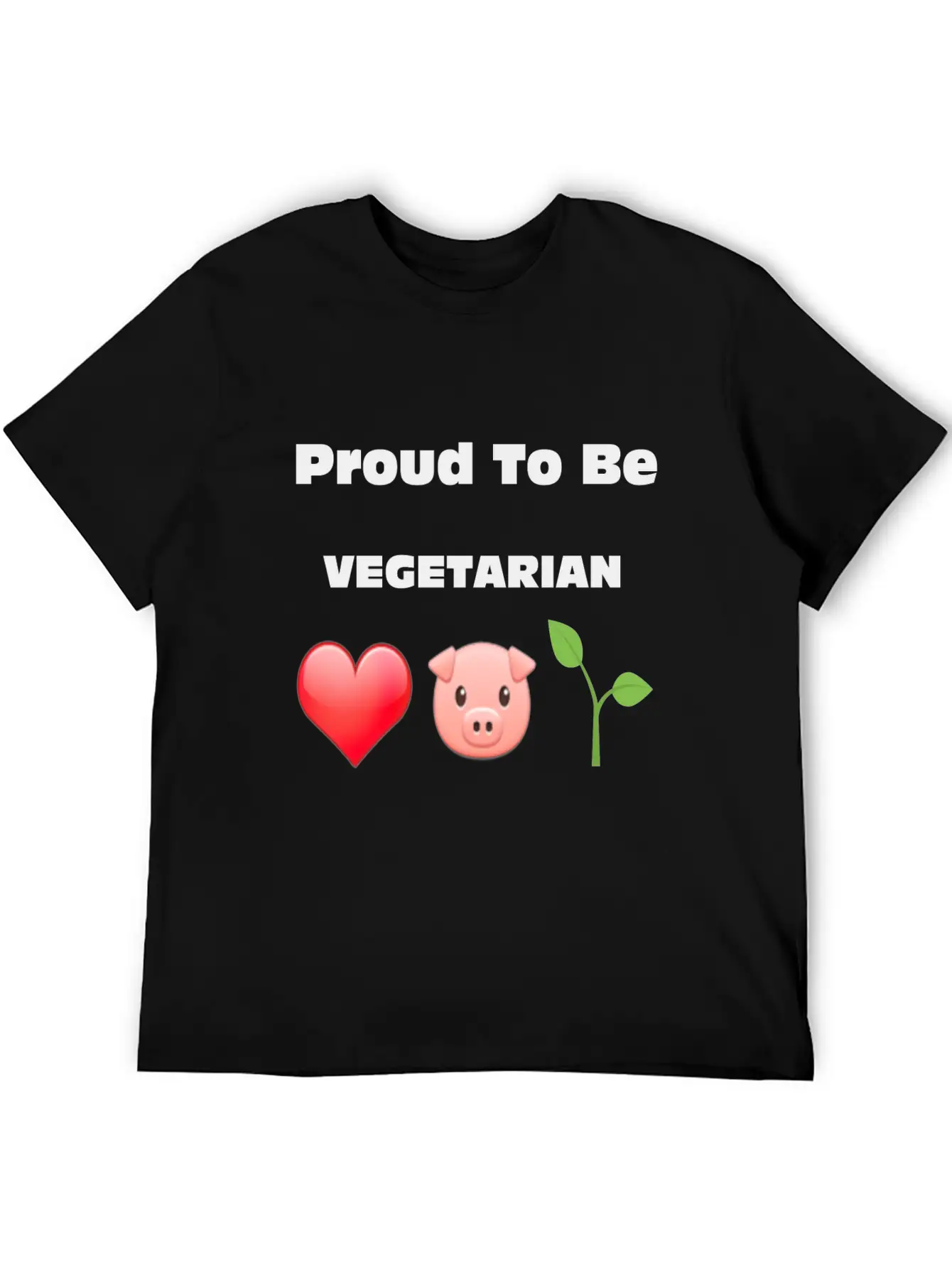 Proud To Be VEGETARIAN Unisex Casual T-Shirt – Clean Design For Daily Comfort