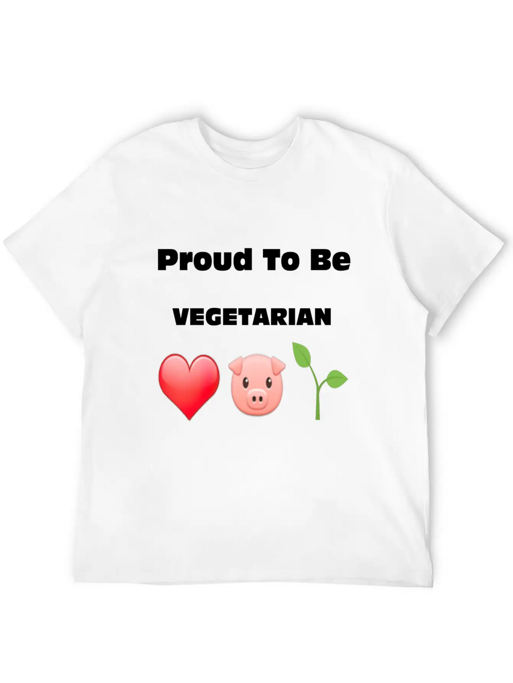 Proud To Be VEGETARIAN Unisex Casual T-Shirt – Clean Design For Daily Comfort