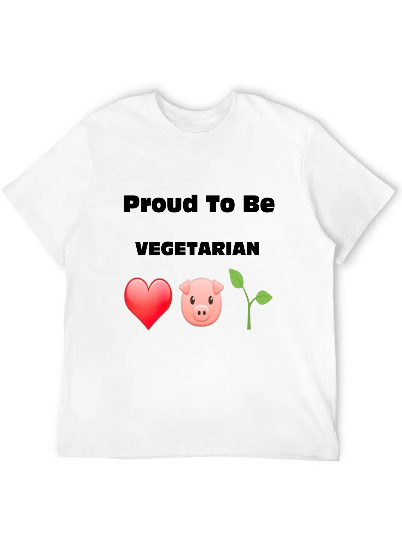 Proud To Be VEGETARIAN Unisex Casual T-Shirt – Clean Design For Daily Comfort