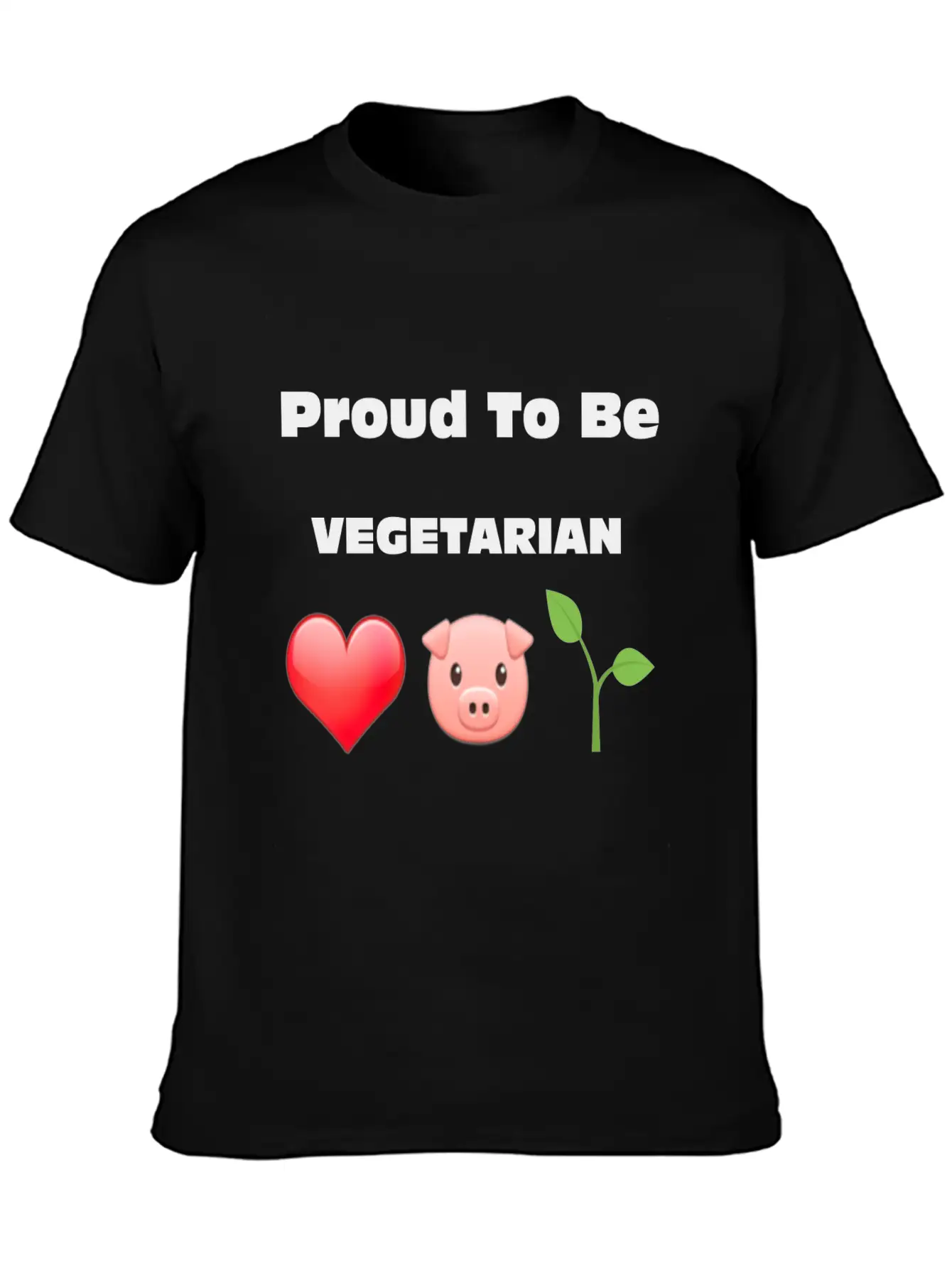 Proud To Be VEGETARIAN Unisex Casual T-Shirt – Clean Design For Daily Comfort
