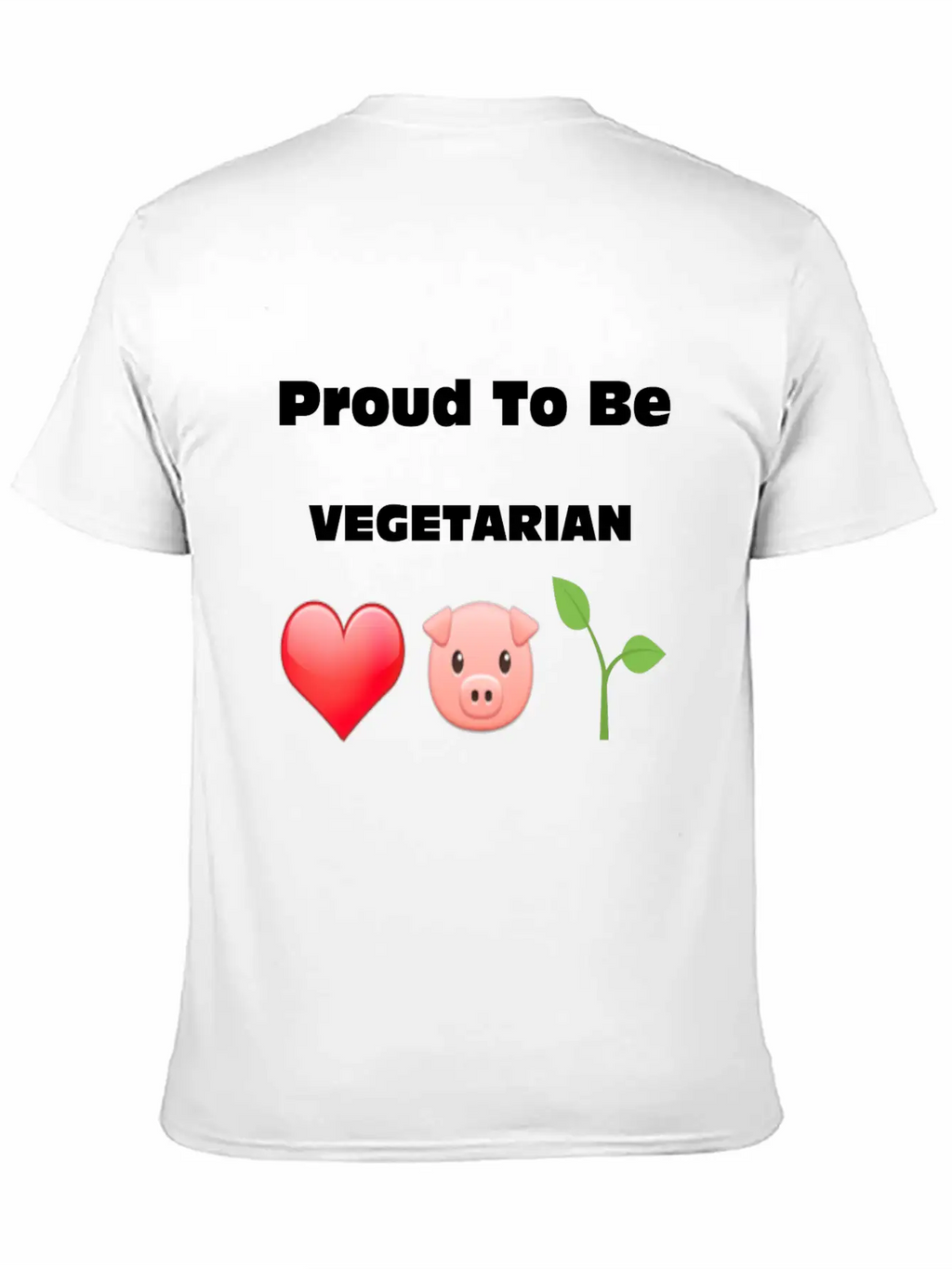 Proud To Be VEGETARIAN Unisex Casual T-Shirt – Clean Design For Daily Comfort