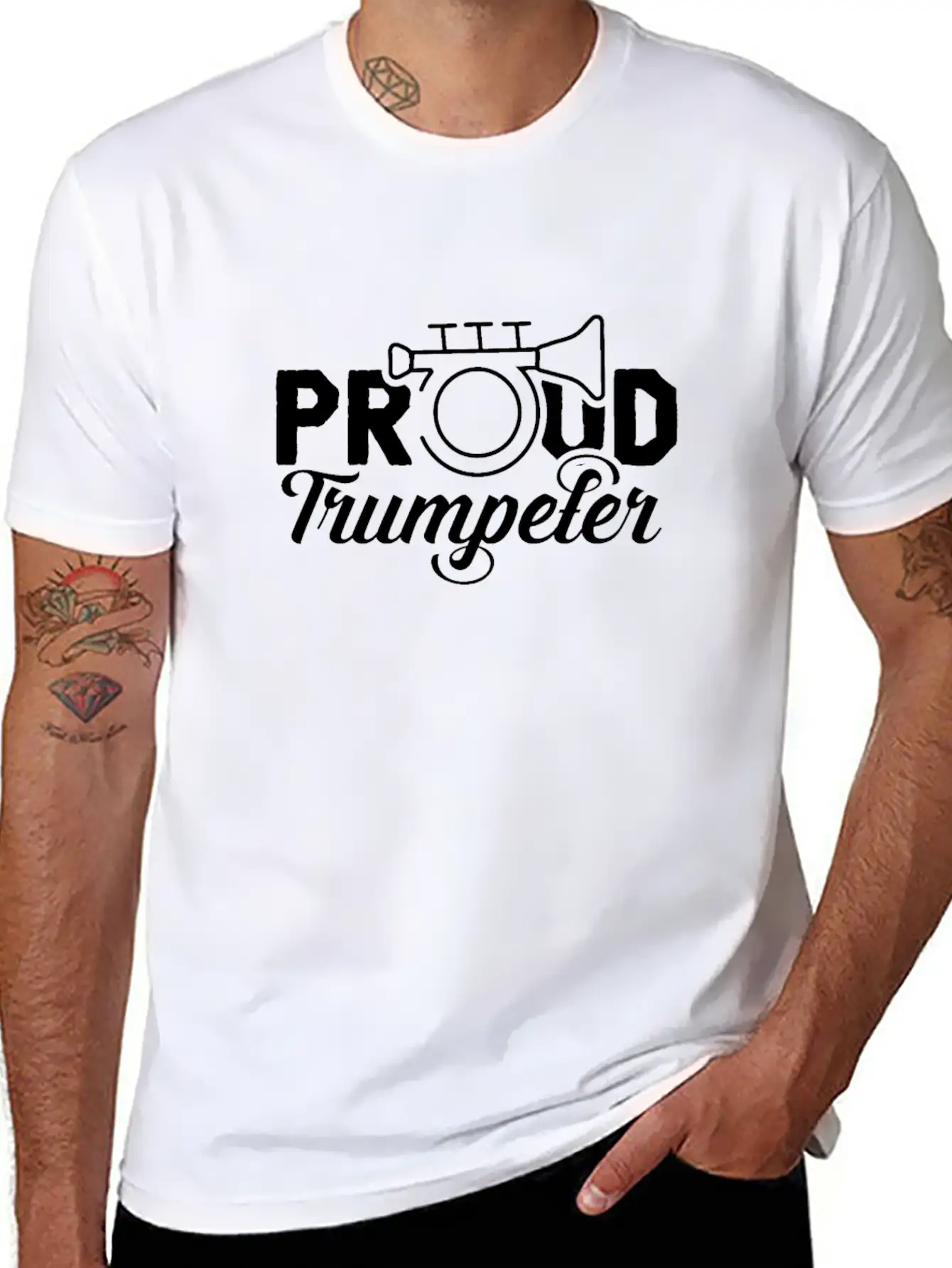 Proud Trumpeter Band Player Musician Trumpet Unisex Casual T-Shirt – Clean Design For Daily Comfort