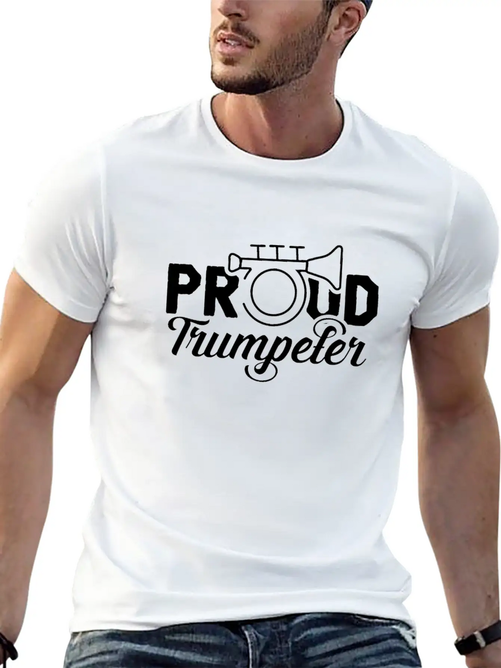 Proud Trumpeter Band Player Musician Trumpet Unisex Casual T-Shirt – Clean Design For Daily Comfort