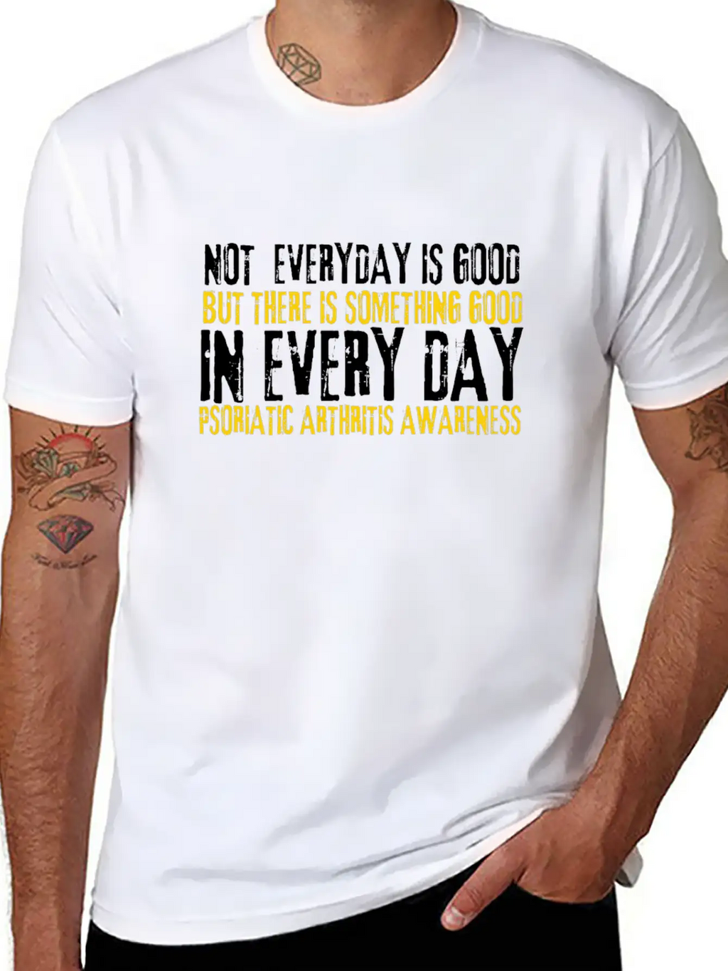 Psoriatic Arthritis Warrior & Chronic PSA Stylish Everyday T-Shirt – Unisex Basic Cotton Tee