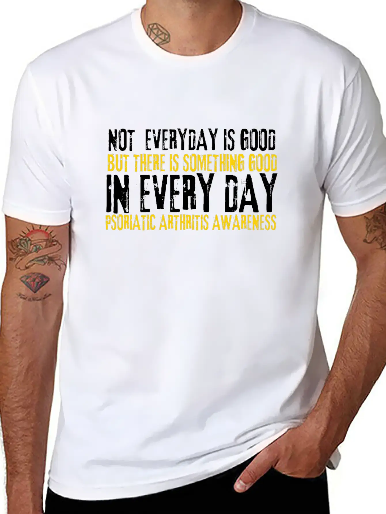 Psoriatic Arthritis Warrior & Chronic PSA Stylish Everyday T-Shirt – Unisex Basic Cotton Tee