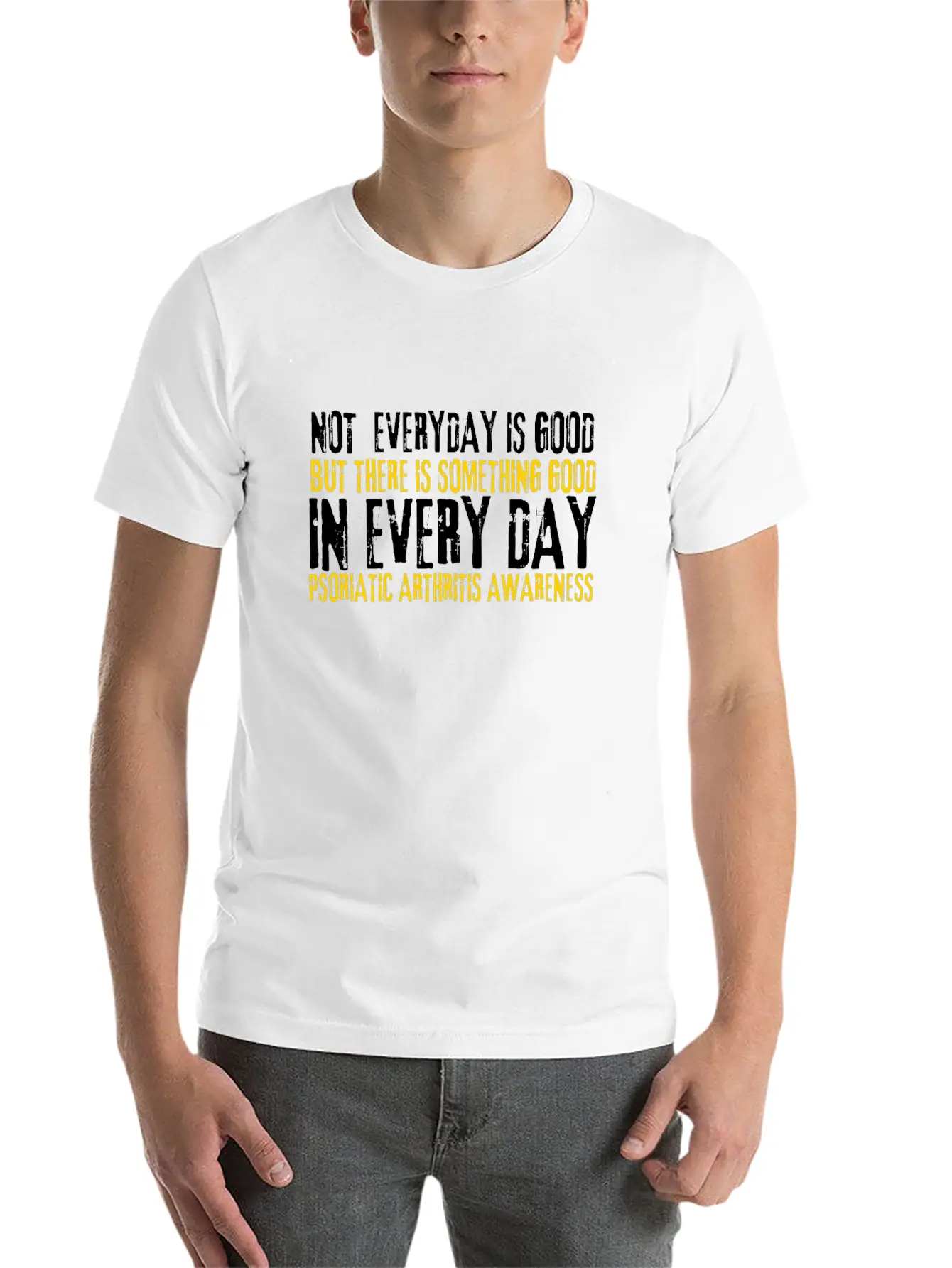 Psoriatic Arthritis Warrior & Chronic PSA Stylish Everyday T-Shirt – Unisex Basic Cotton Tee