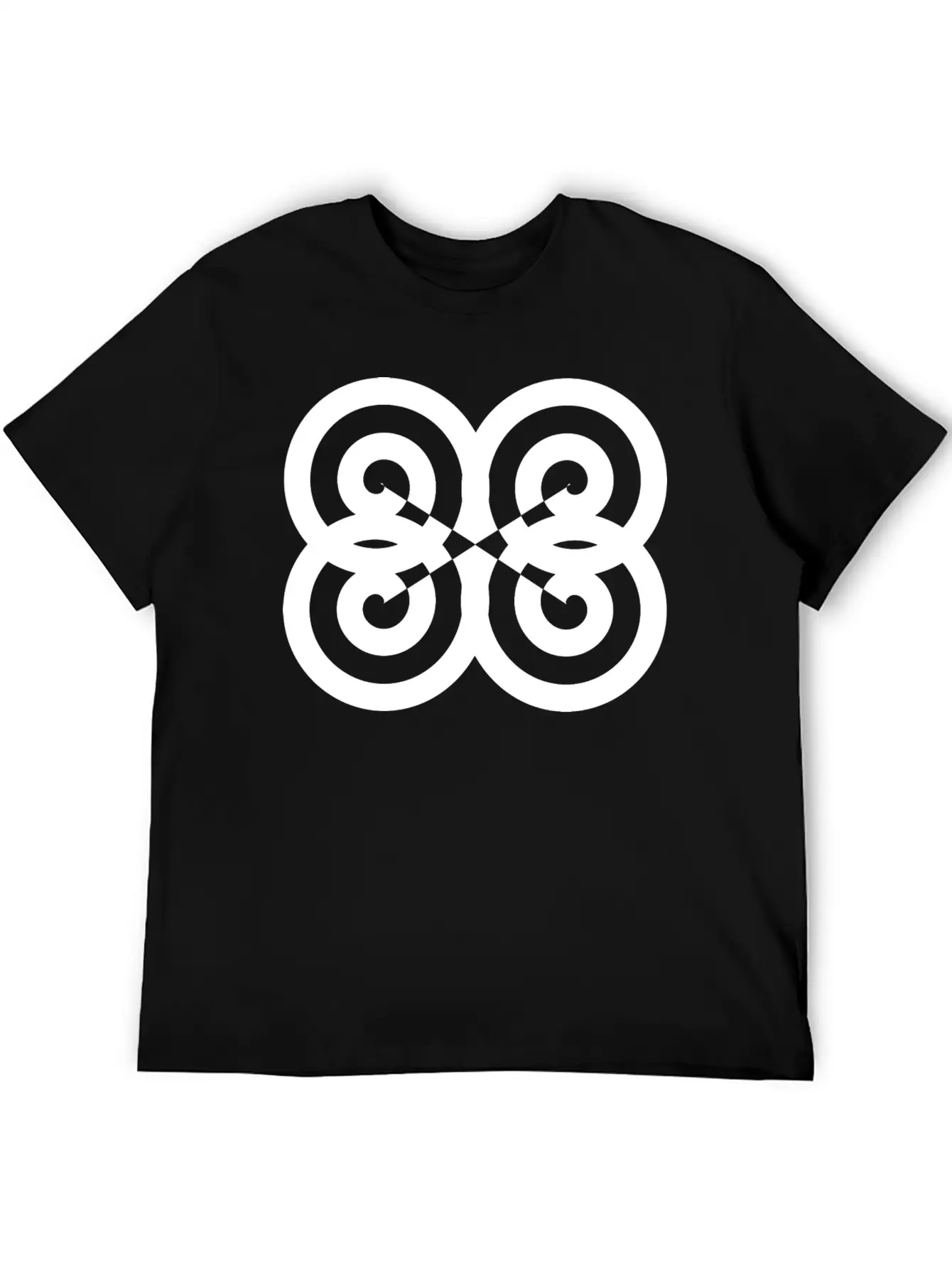 Psychedelic Spirals Original Graphic Design Stylish Everyday T-Shirt – Unisex Basic Cotton Tee