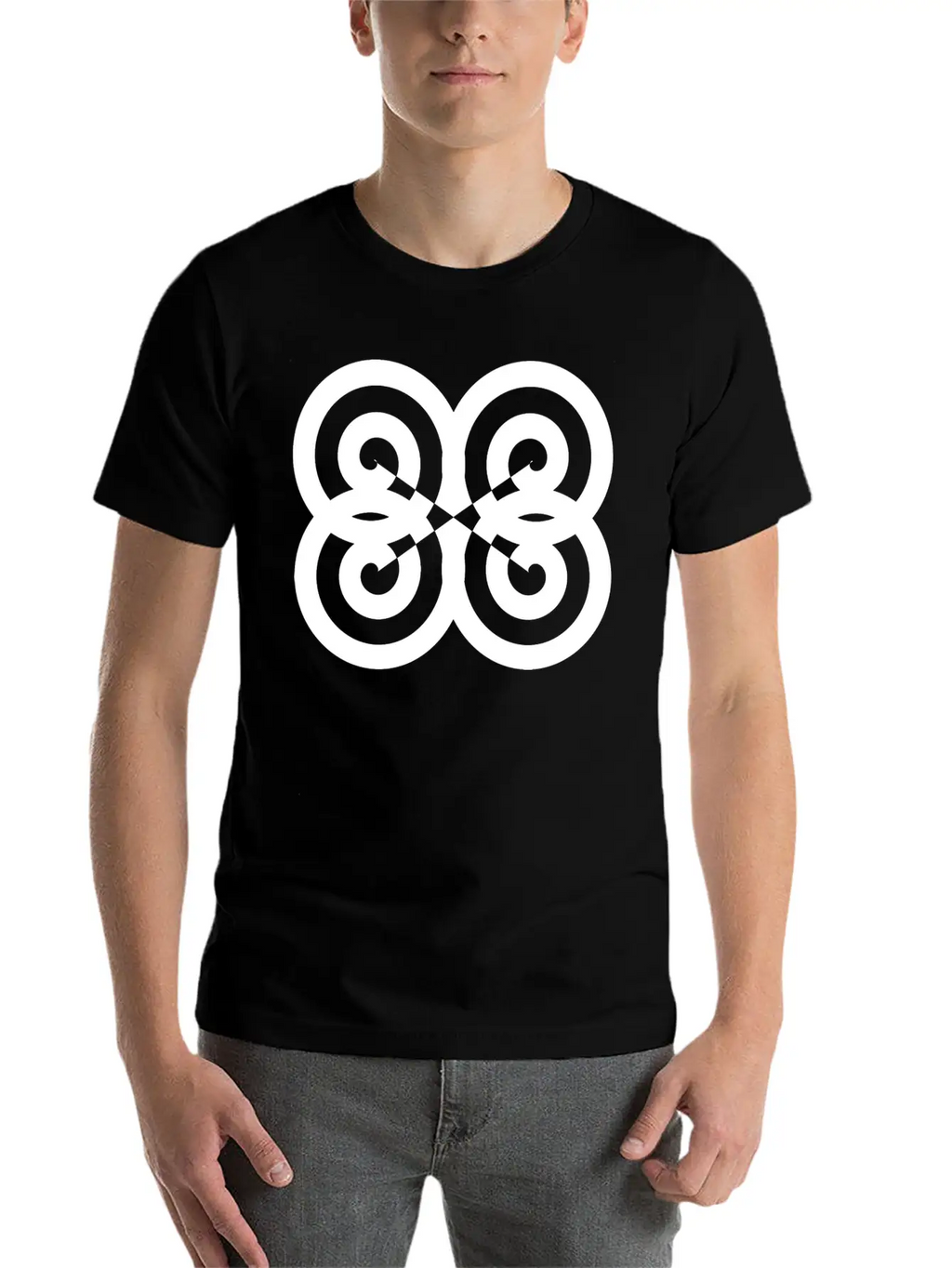 Psychedelic Spirals Original Graphic Design Stylish Everyday T-Shirt – Unisex Basic Cotton Tee