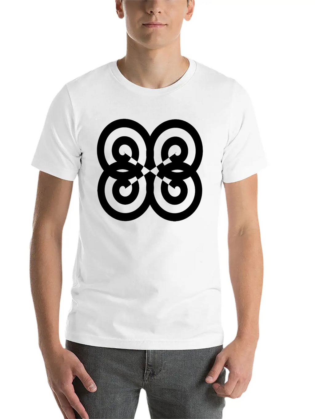 Psychedelic Spirals Original Graphic Design Stylish Everyday T-Shirt – Unisex Basic Cotton Tee
