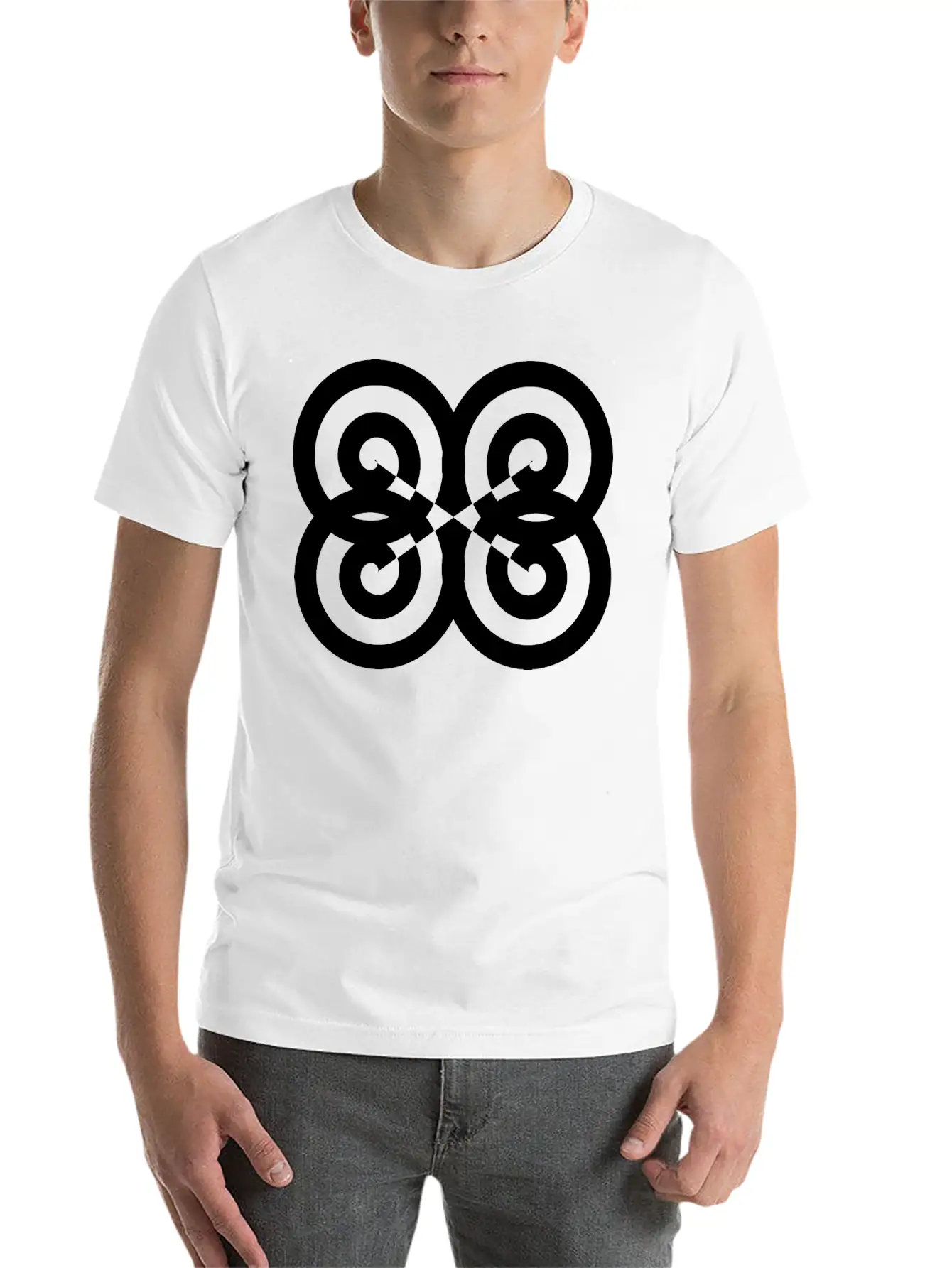 Psychedelic Spirals Original Graphic Design Stylish Everyday T-Shirt – Unisex Basic Cotton Tee