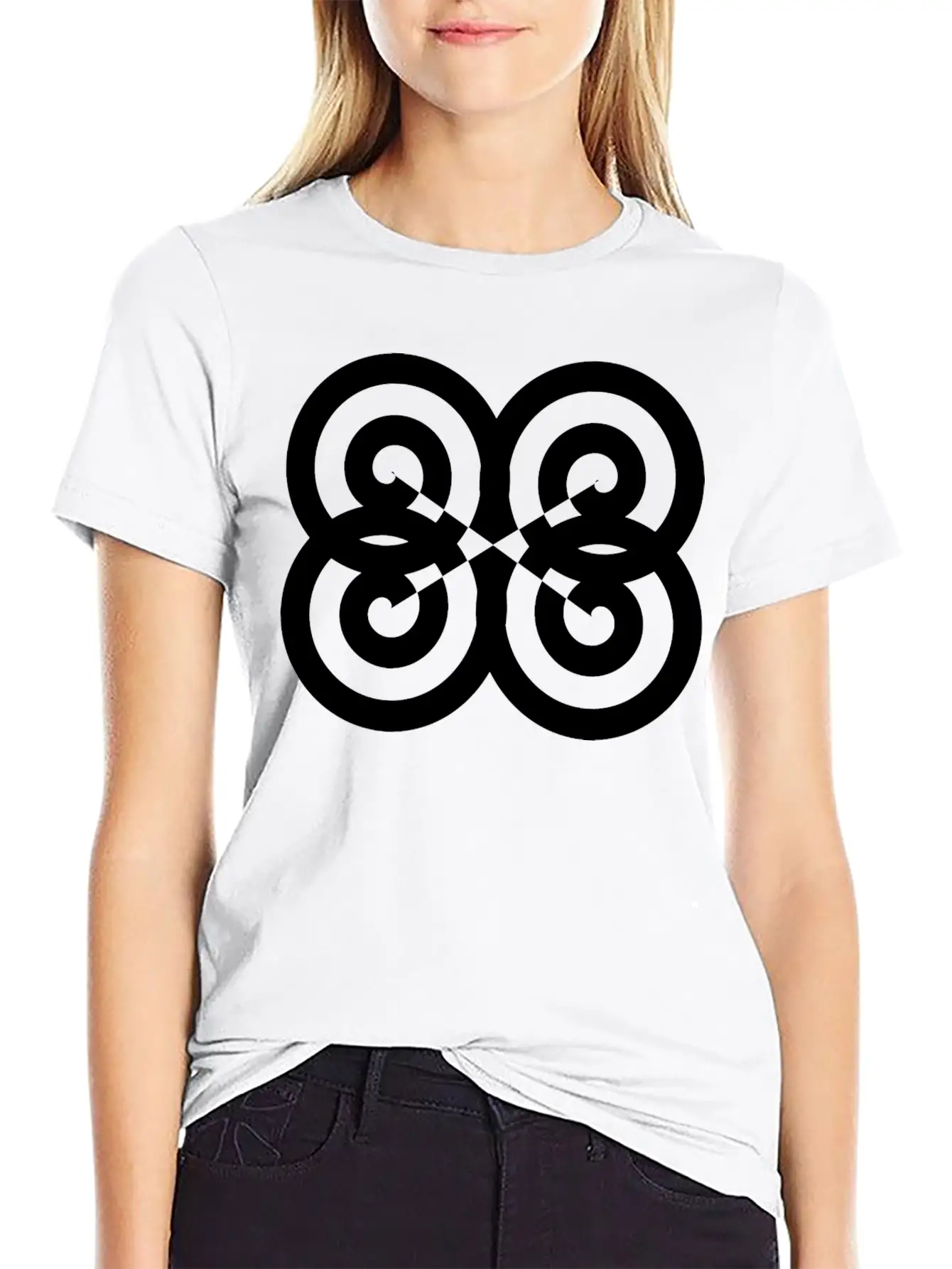 Psychedelic Spirals Original Graphic Design Stylish Everyday T-Shirt – Unisex Basic Cotton Tee