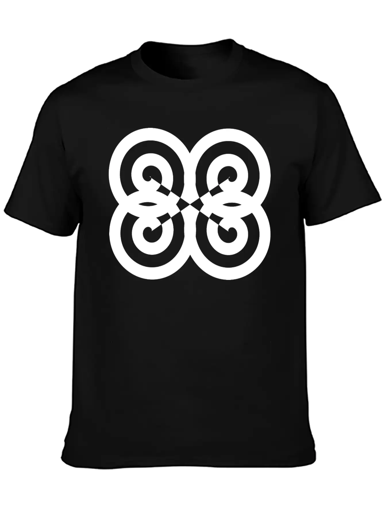 Psychedelic Spirals Original Graphic Design Stylish Everyday T-Shirt – Unisex Basic Cotton Tee