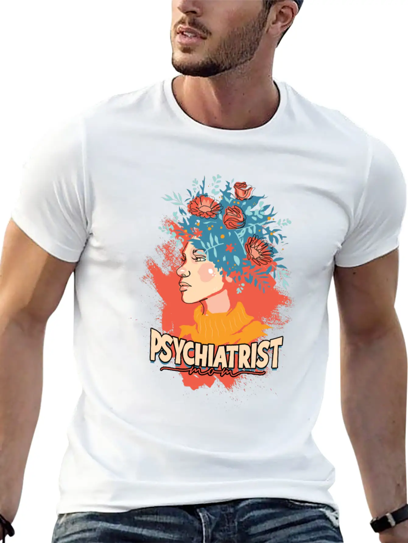 Psychiatrist Mom Psychology Therapist Psychologist Unisex Casual T-Shirt – Clean Design For Daily Comfort