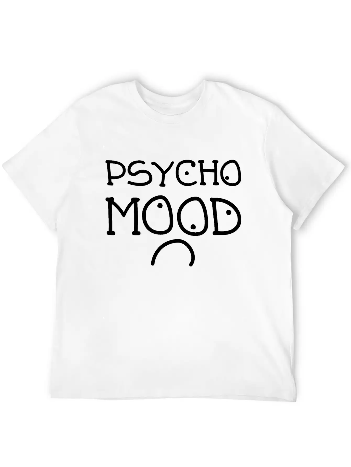 Psycho Mood Face - Psychologie T-Shirt Relaxed Everyday Tee – Lightweight And Durable Cotton
