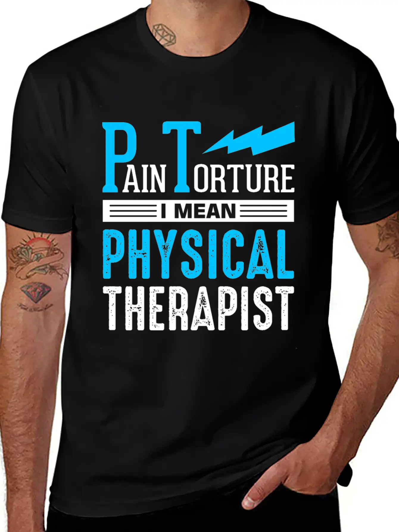 PT Physiotherapy Physiotherapist Job Physical Basic Graphic T-Shirt – Daily Comfort In Soft Cotton