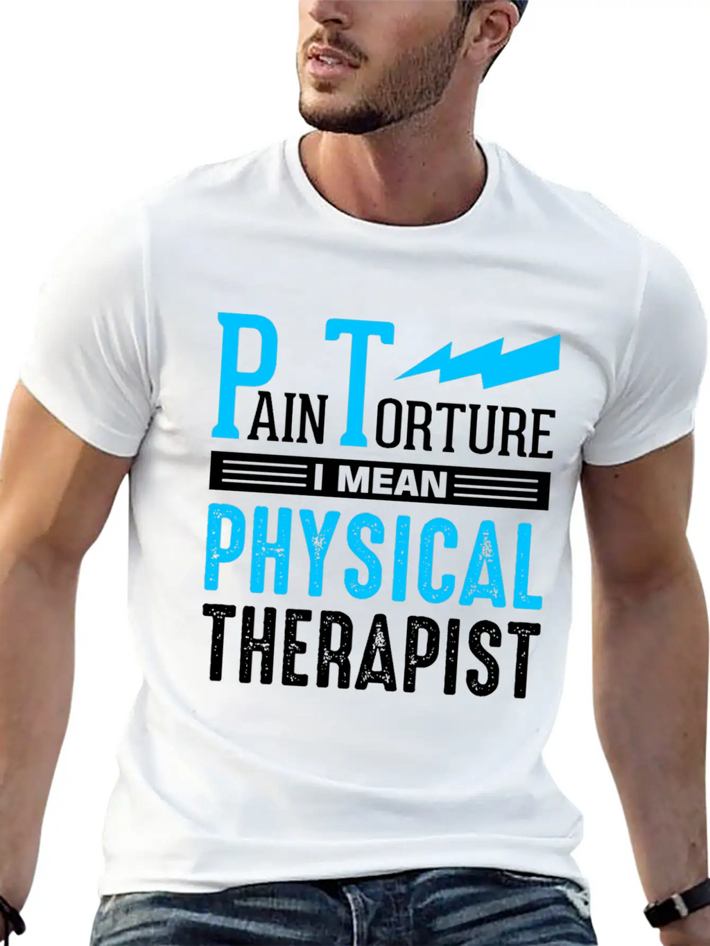 PT Physiotherapy Physiotherapist Job Physical Basic Graphic T-Shirt – Daily Comfort In Soft Cotton