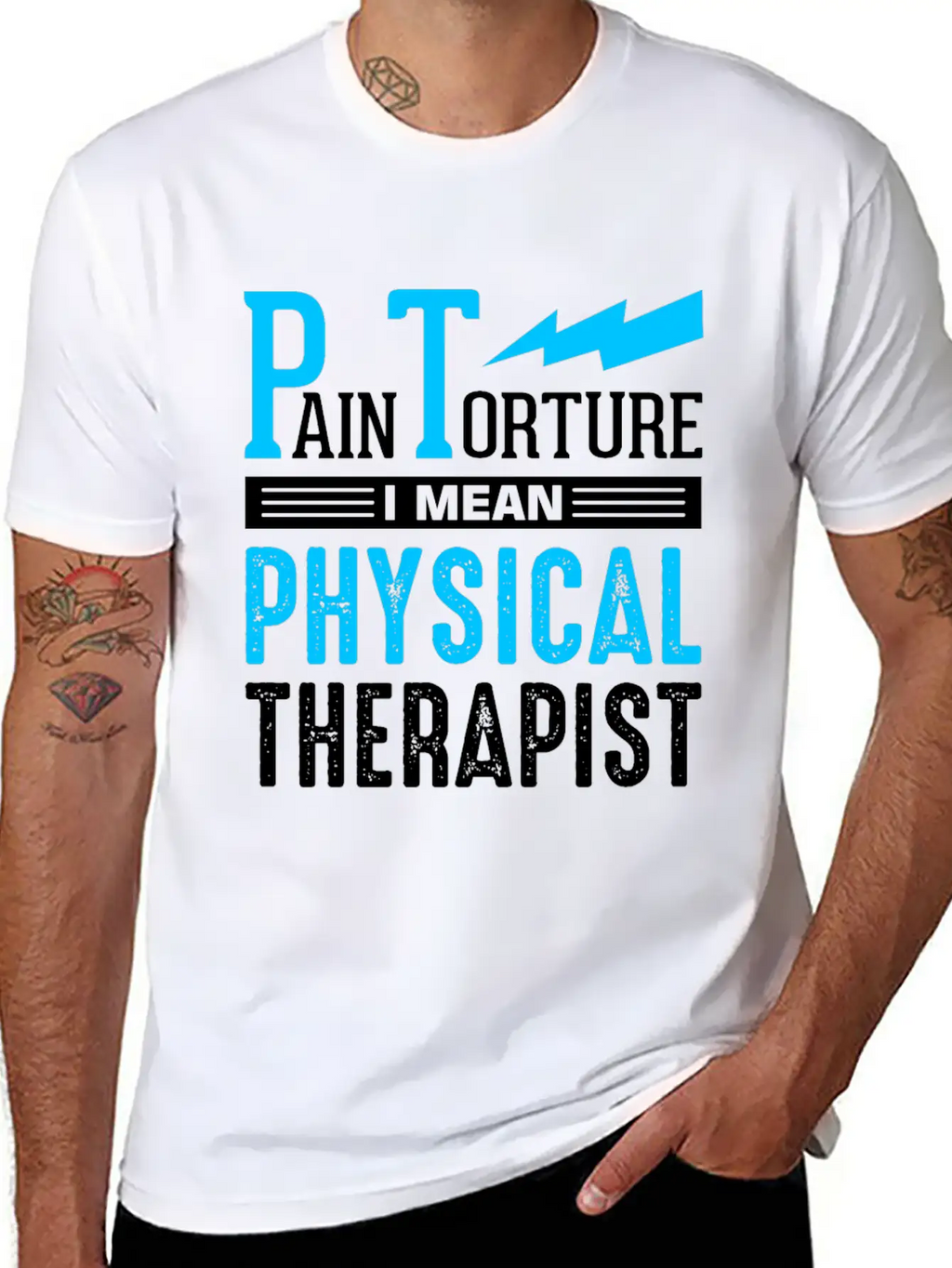 PT Physiotherapy Physiotherapist Job Physical Basic Graphic T-Shirt – Daily Comfort In Soft Cotton