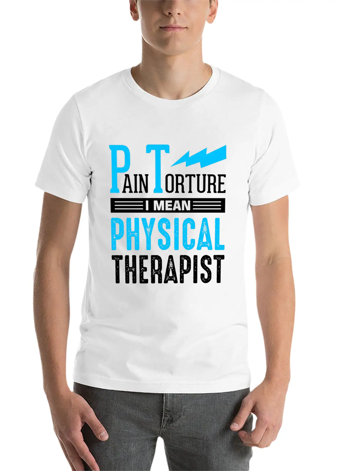 PT Physiotherapy Physiotherapist Job Physical Basic Graphic T-Shirt – Daily Comfort In Soft Cotton