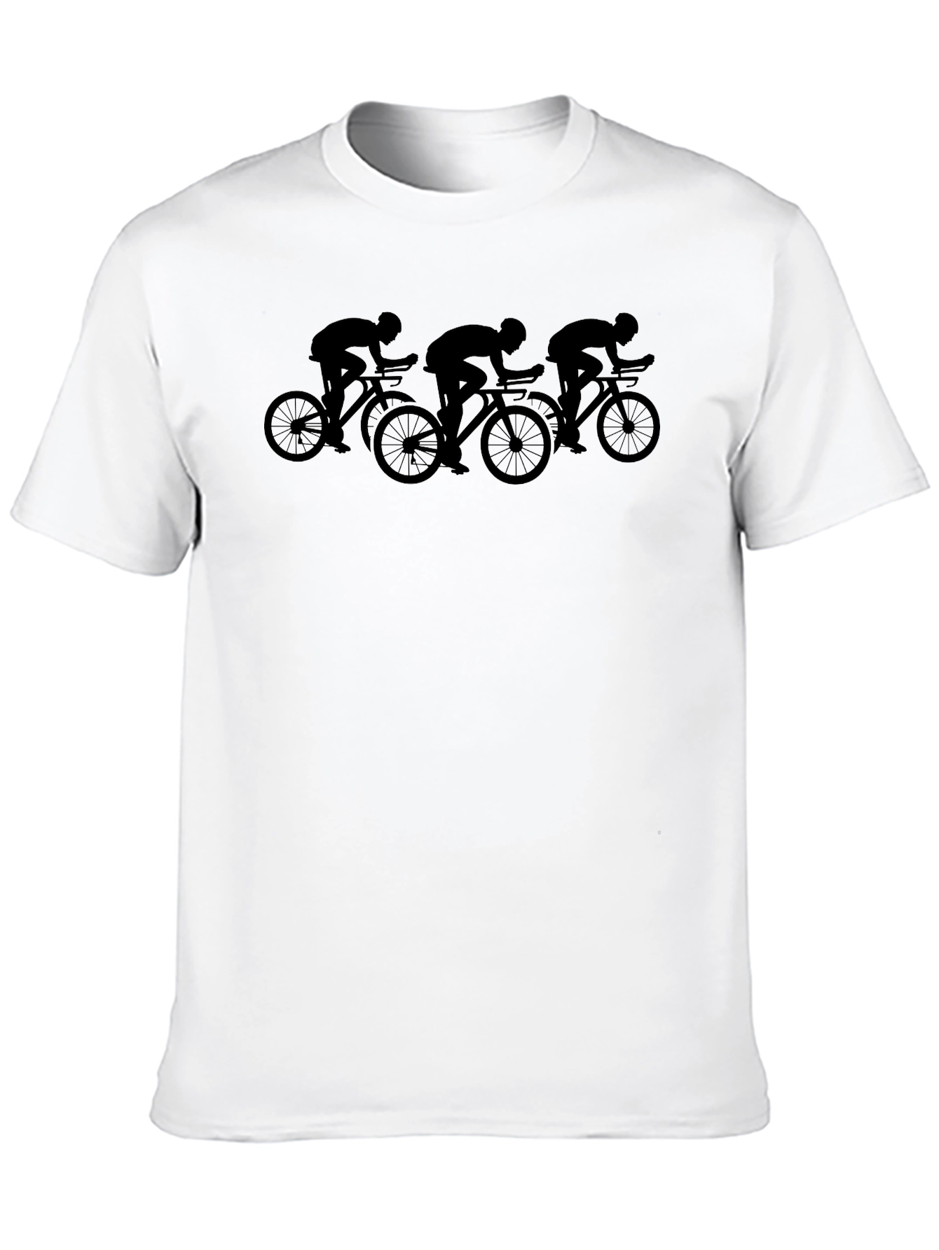 Cycling Silhouette Black T-Shirt
