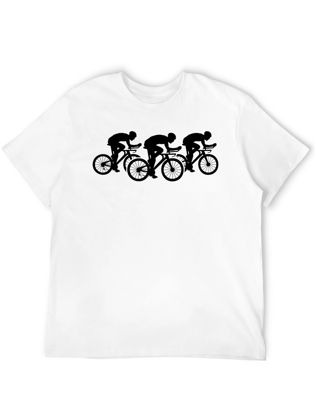 Cycling Silhouette Black T-Shirt