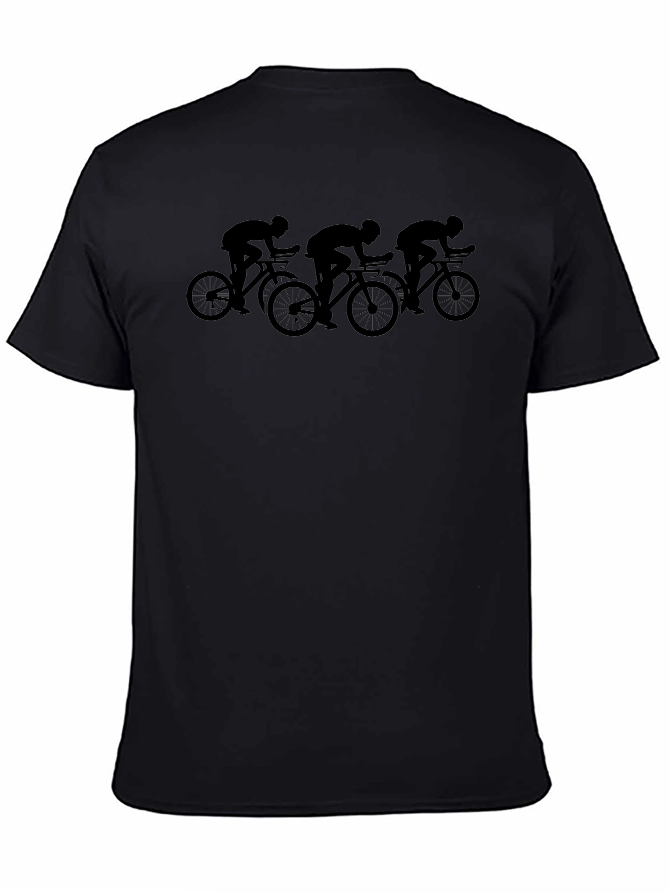 Cycling Silhouette Black T-Shirt