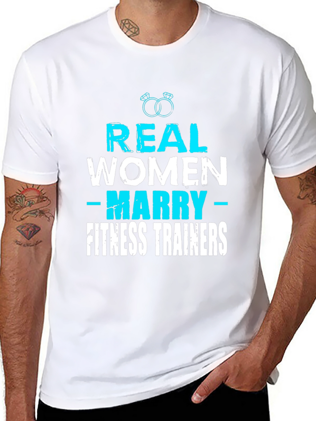 Real Women Marry Fitness Trainers Graphic Tee