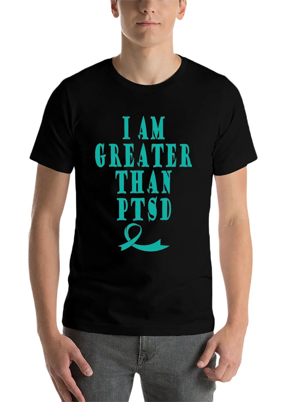 PTSD Awareness Breathable Soft Cotton T-Shirt – Timeless Casual Look