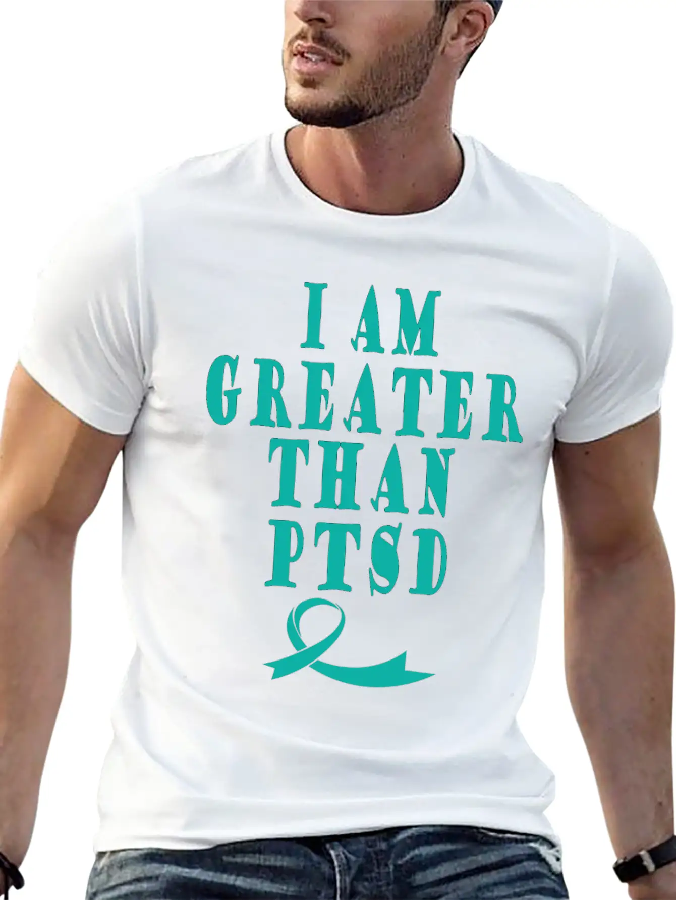 PTSD Awareness Breathable Soft Cotton T-Shirt – Timeless Casual Look