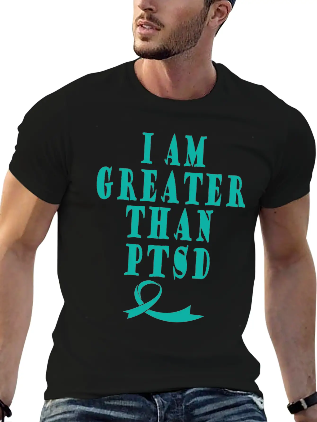 PTSD Awareness Breathable Soft Cotton T-Shirt – Timeless Casual Look