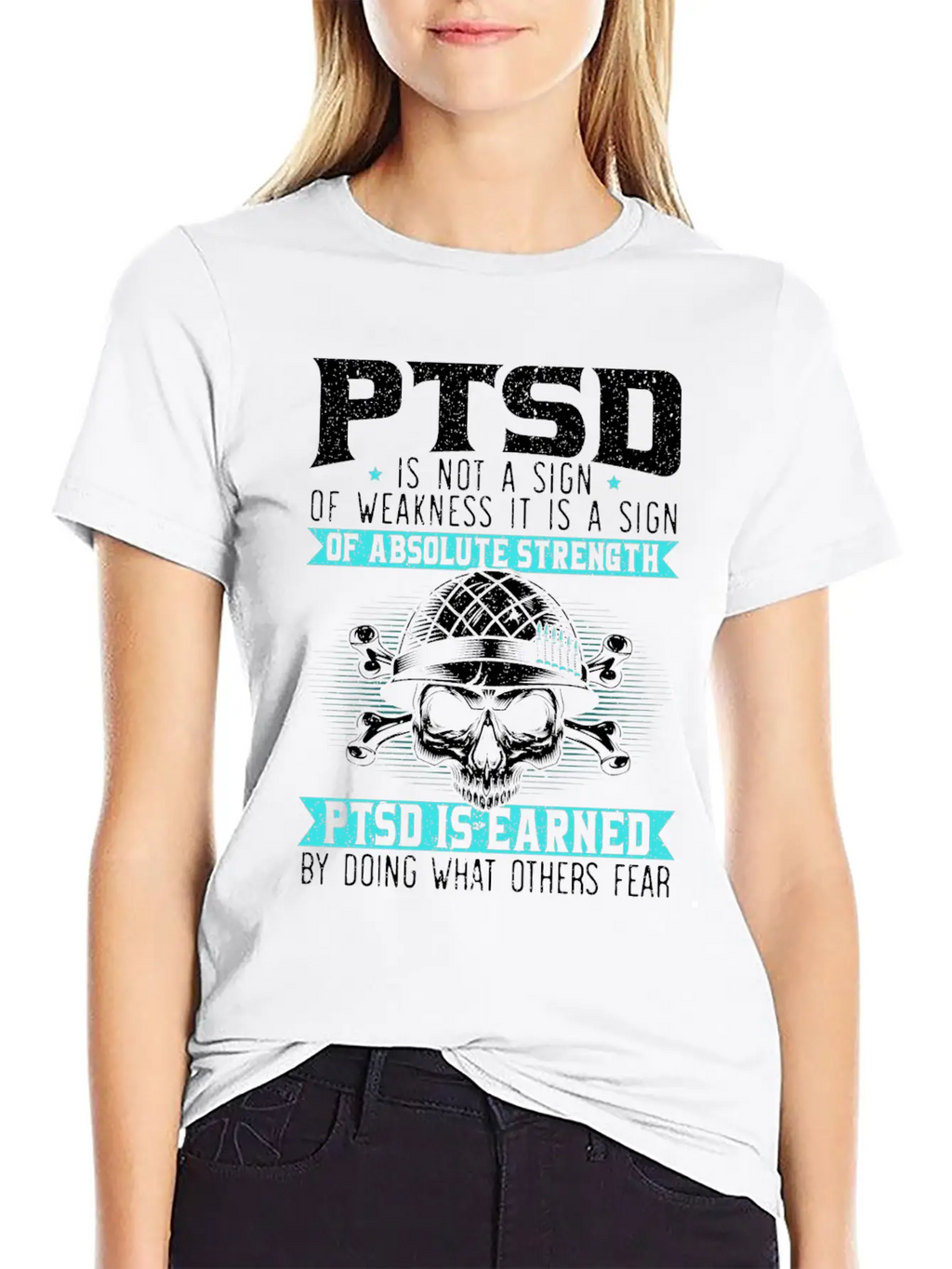 PTSD Is Earned By Doing What Others Fear Essential Cotton Tee For Daily Outfits – Unisex Style