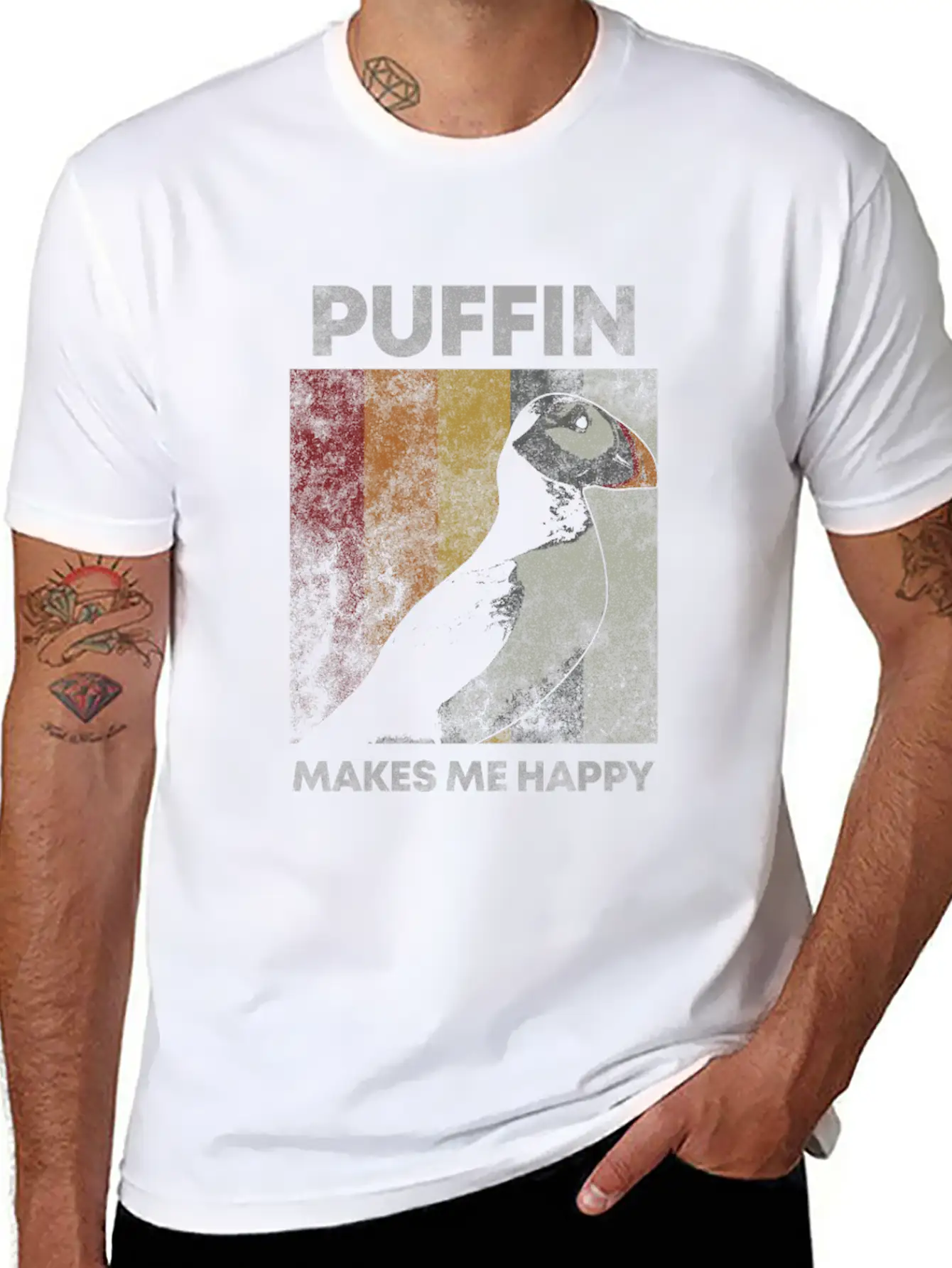 Puffin Iceland Parrot Diver Bird North Gift Timeless Short Sleeve Tee – Comfy And Minimalist Design