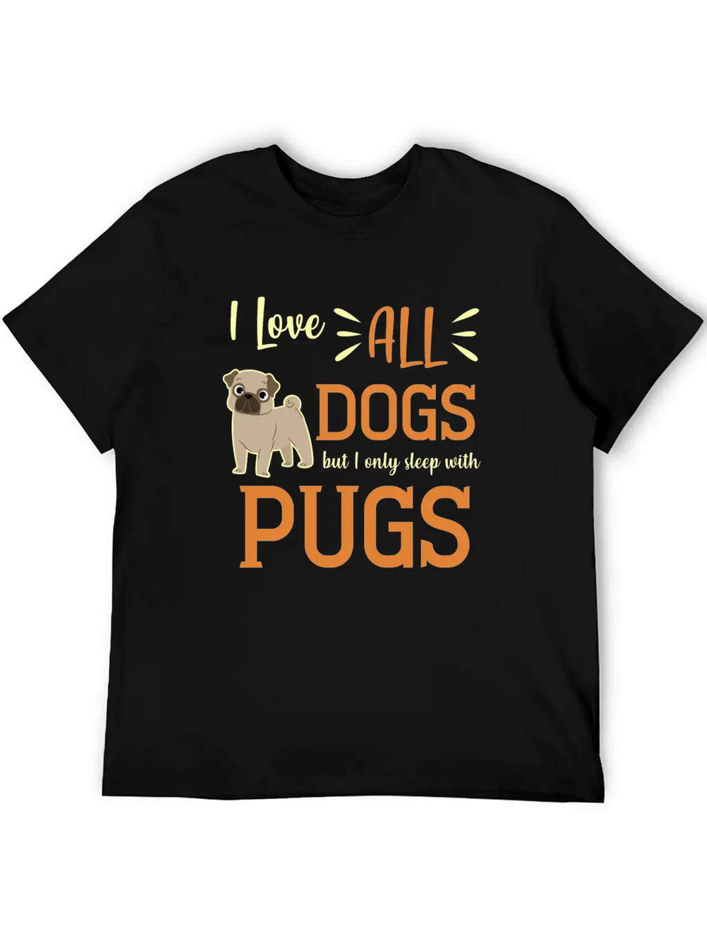 Pug Dog Pet Stuffed Animal Bark Pug Life Basic Graphic T-Shirt – Daily Comfort In Soft Cotton