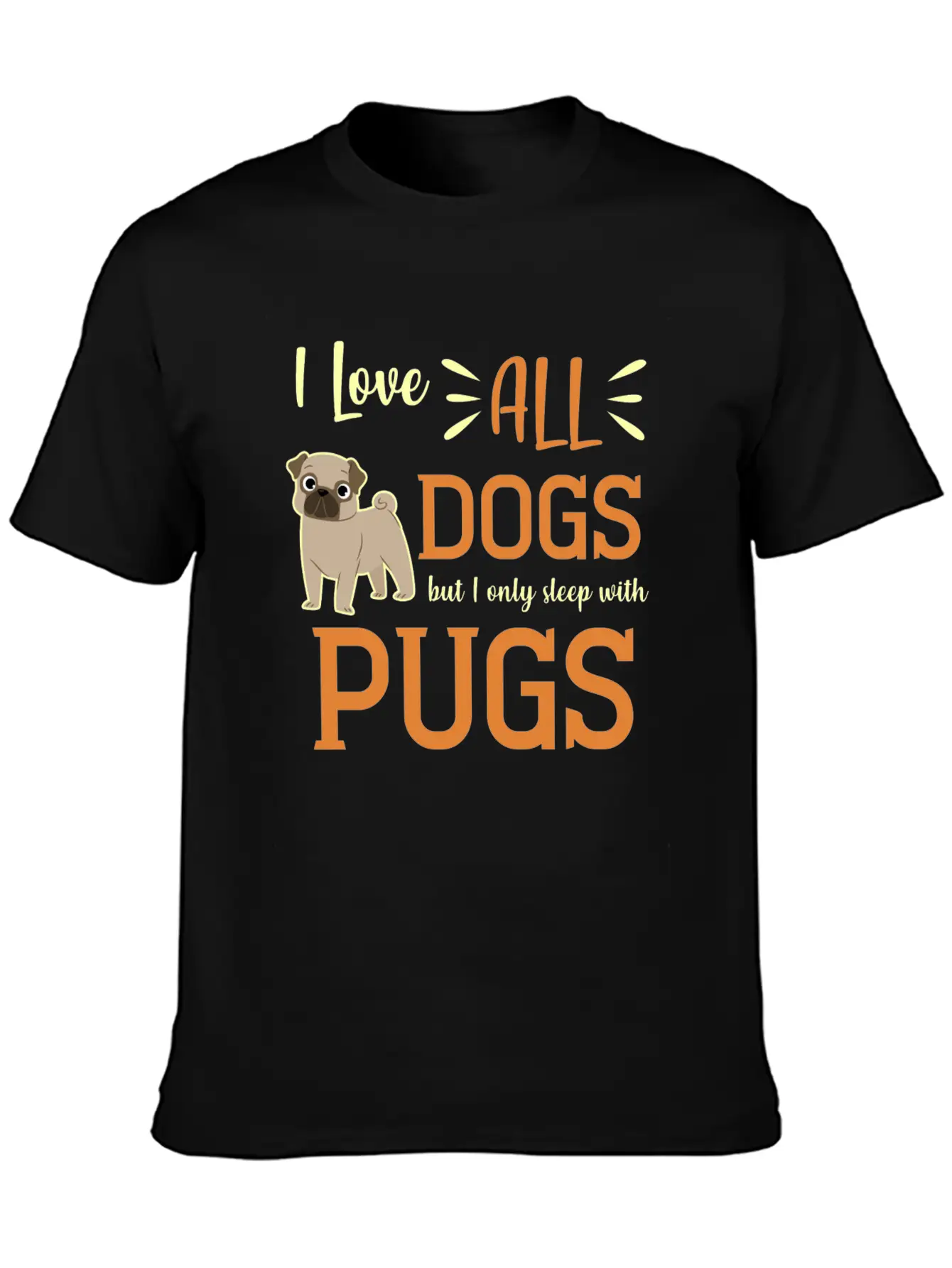 Pug Dog Pet Stuffed Animal Bark Pug Life Basic Graphic T-Shirt – Daily Comfort In Soft Cotton