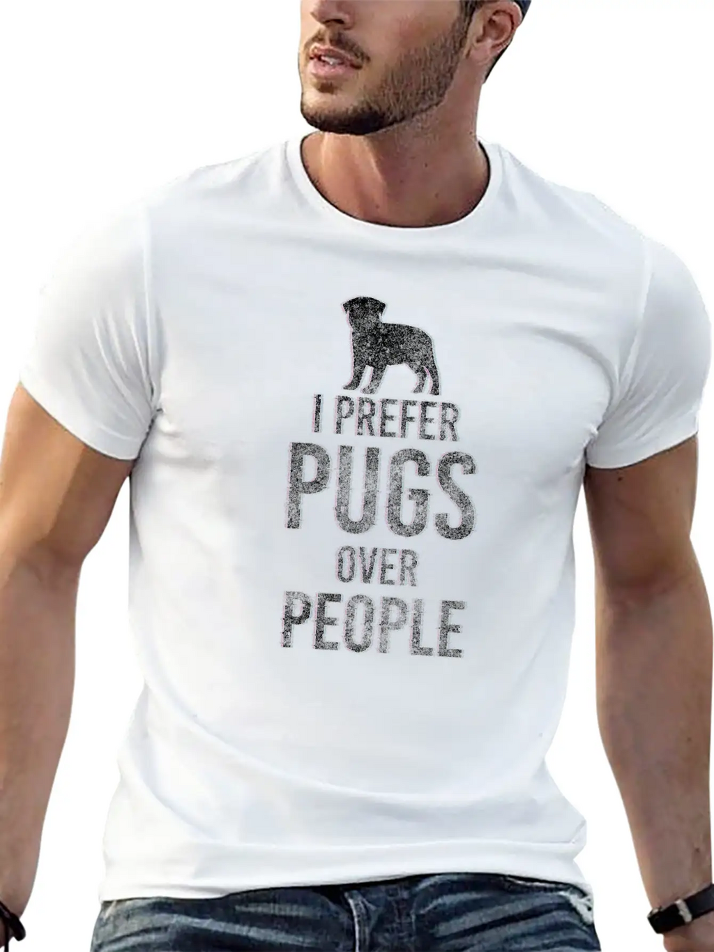 Pug Dogs Dog Dad Timeless Short Sleeve Tee – Comfy And Minimalist Design