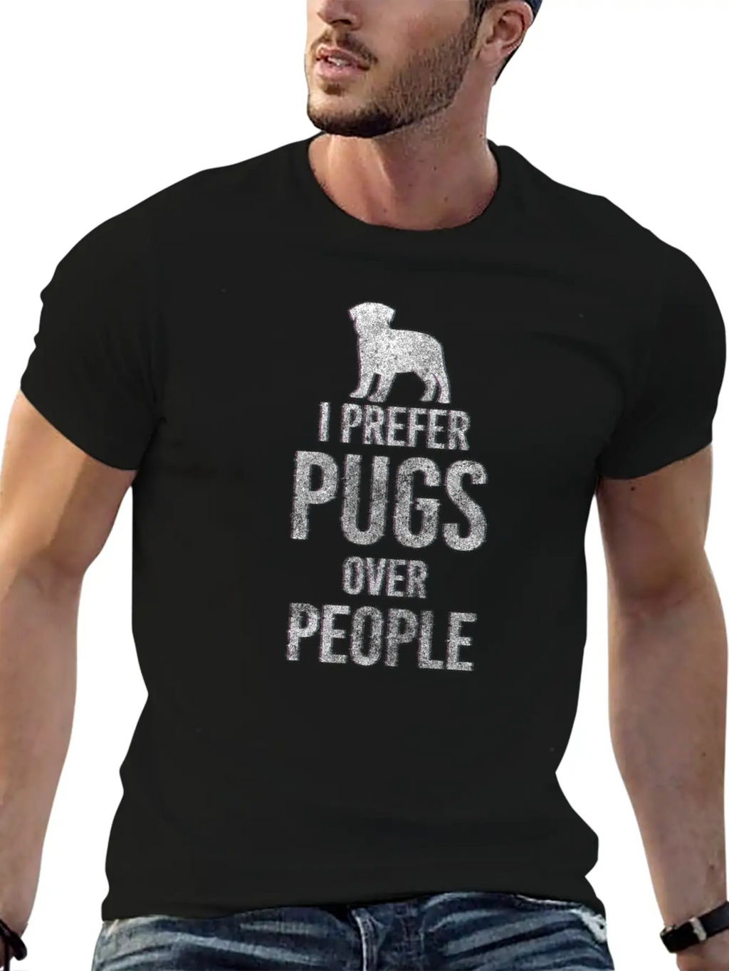 Pug Dogs Dog Dad Timeless Short Sleeve Tee – Comfy And Minimalist Design