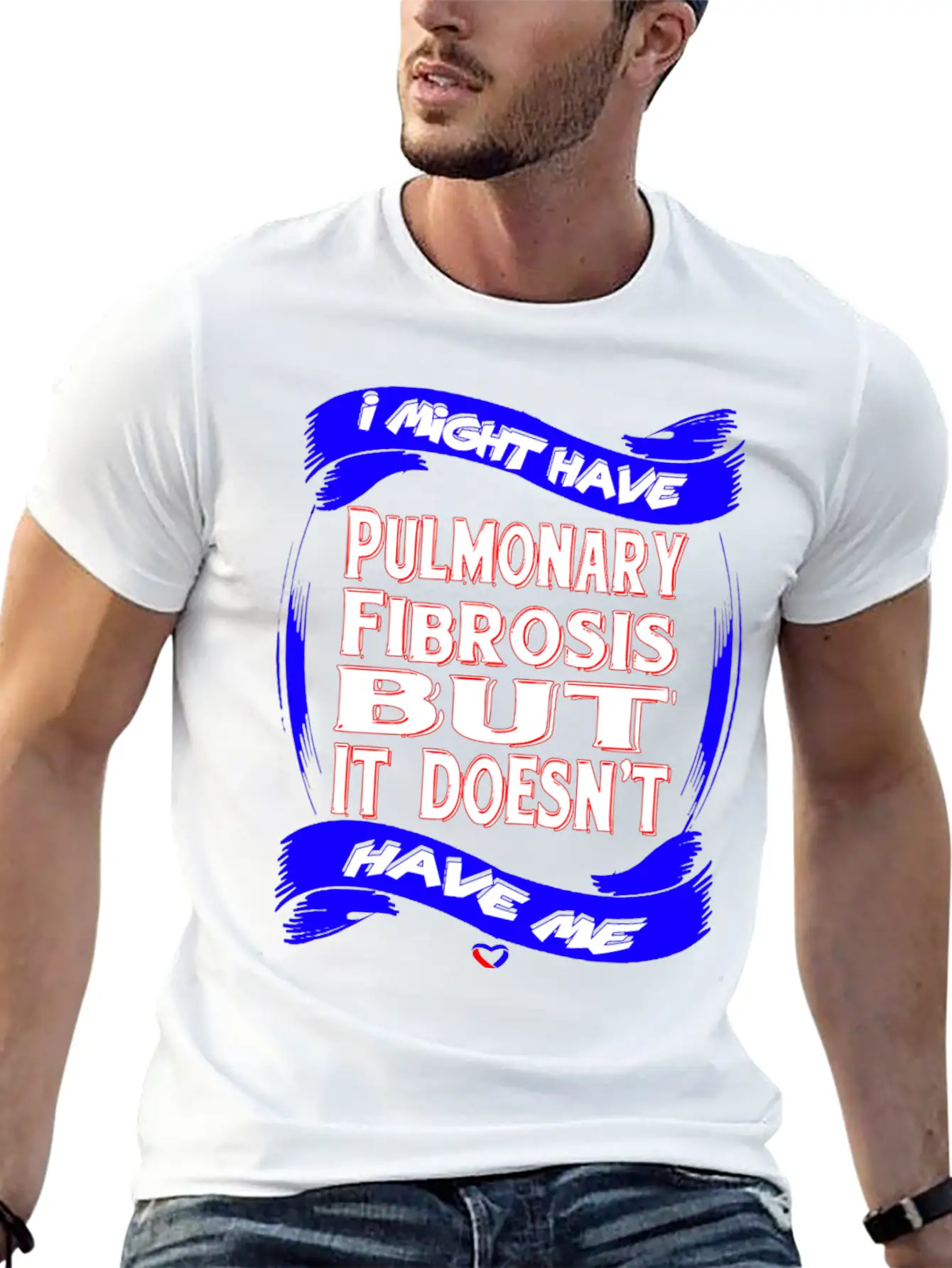 Pulmonary Fibrosis Awareness Stylish Everyday T-Shirt – Unisex Basic Cotton Tee