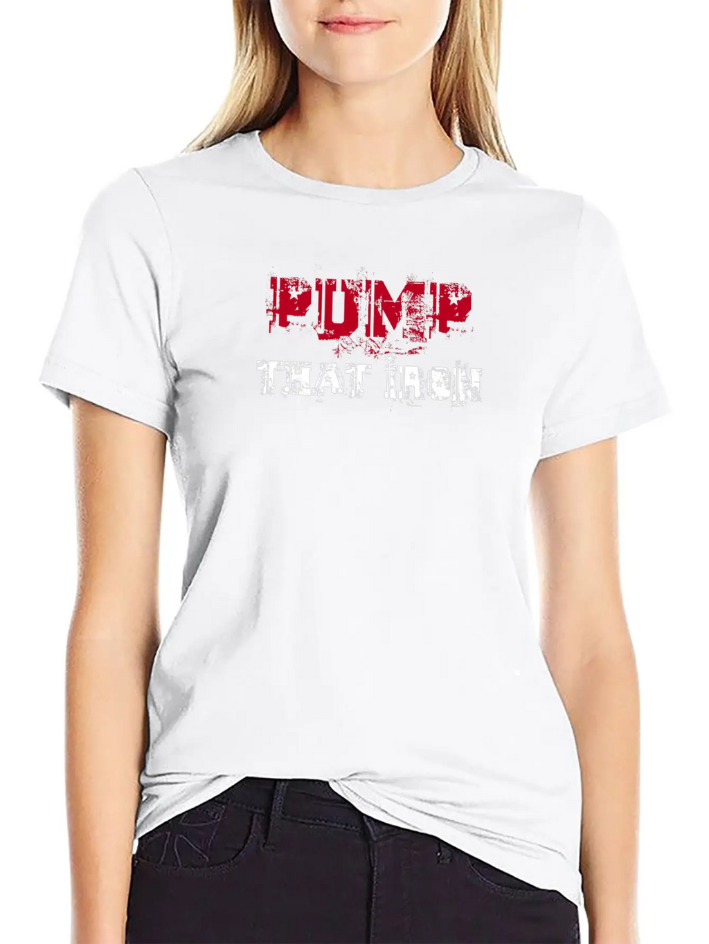 PUMP THAT IRON Breathable Graphic T-Shirt – Perfect For Casual Days