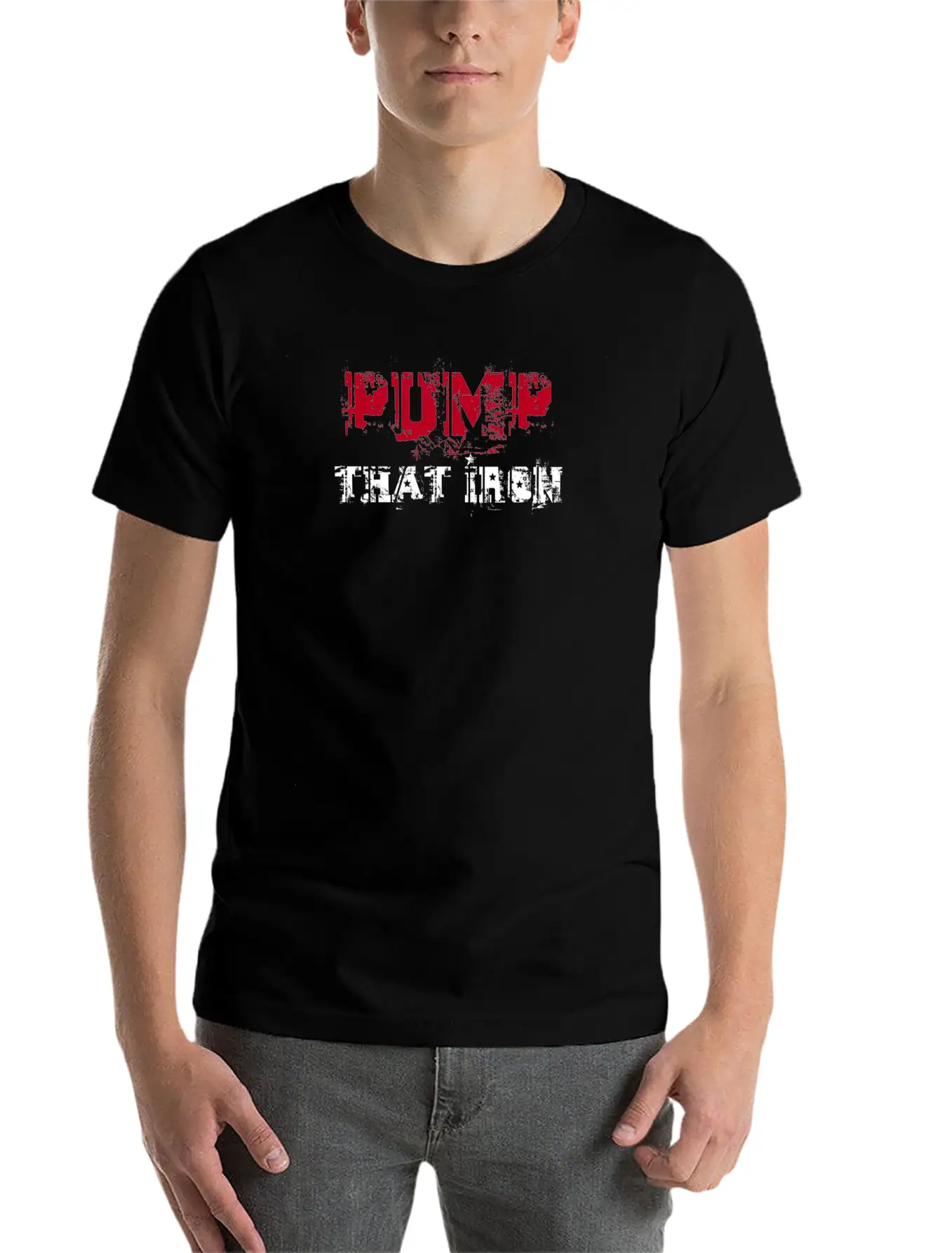 PUMP THAT IRON Breathable Graphic T-Shirt – Perfect For Casual Days