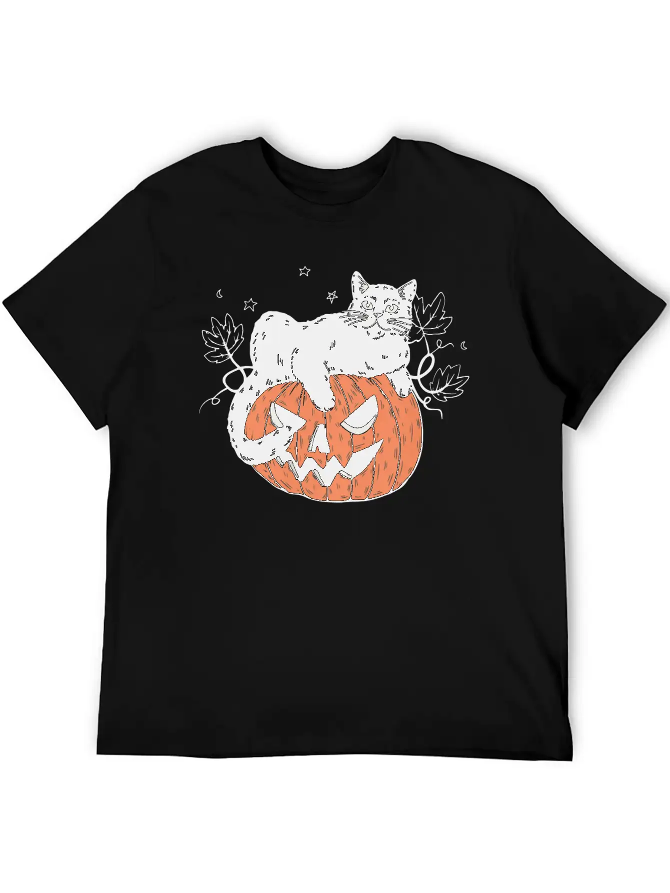 Pumpkin Cat Modern Fit Casual T-Shirt – Clean And Versatile Design