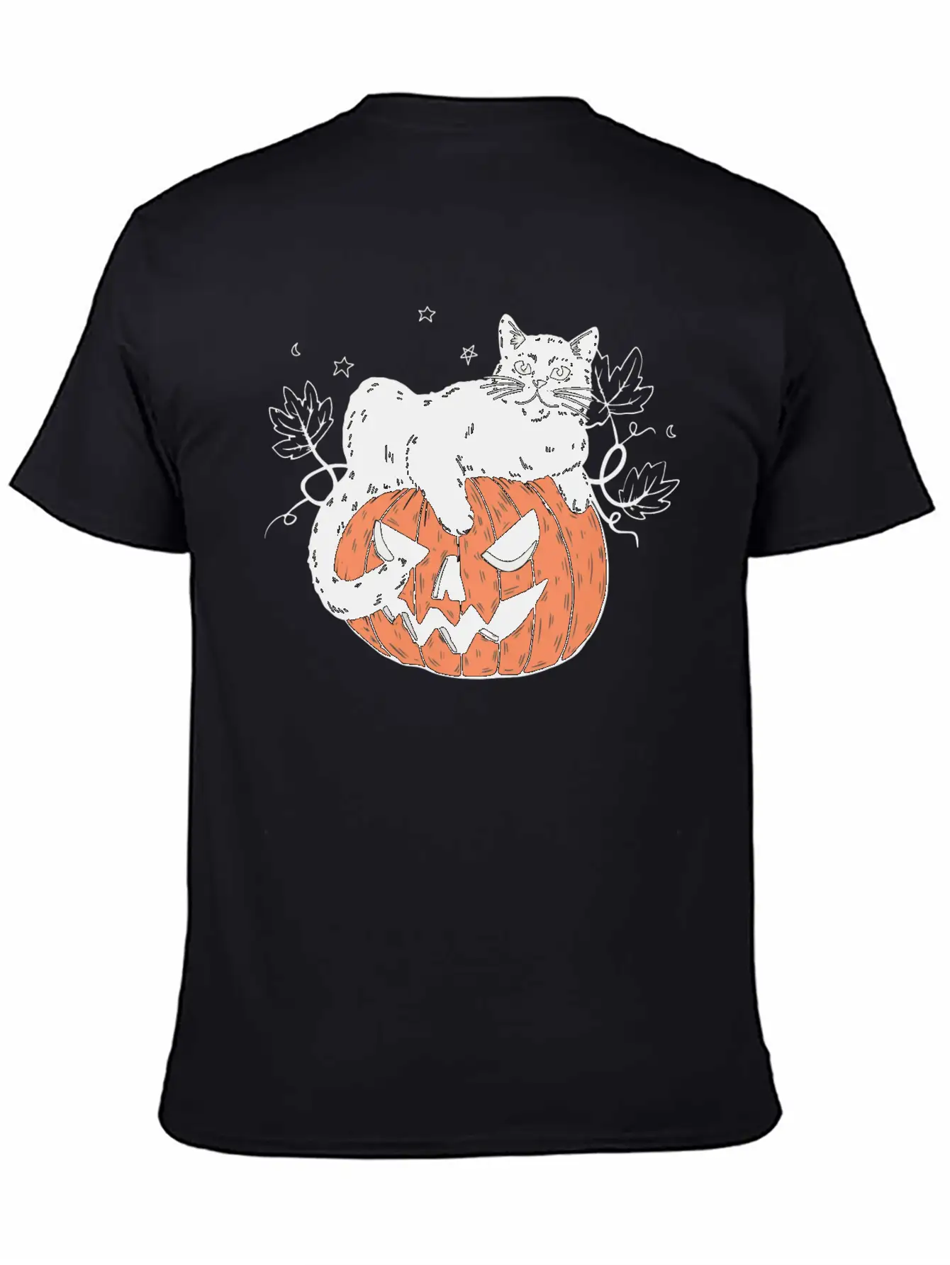 Pumpkin Cat Modern Fit Casual T-Shirt – Clean And Versatile Design