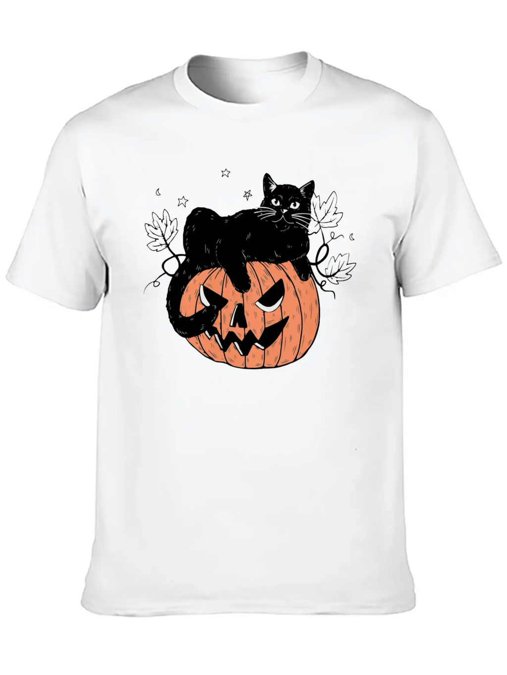 Pumpkin Cat Modern Fit Casual T-Shirt – Clean And Versatile Design