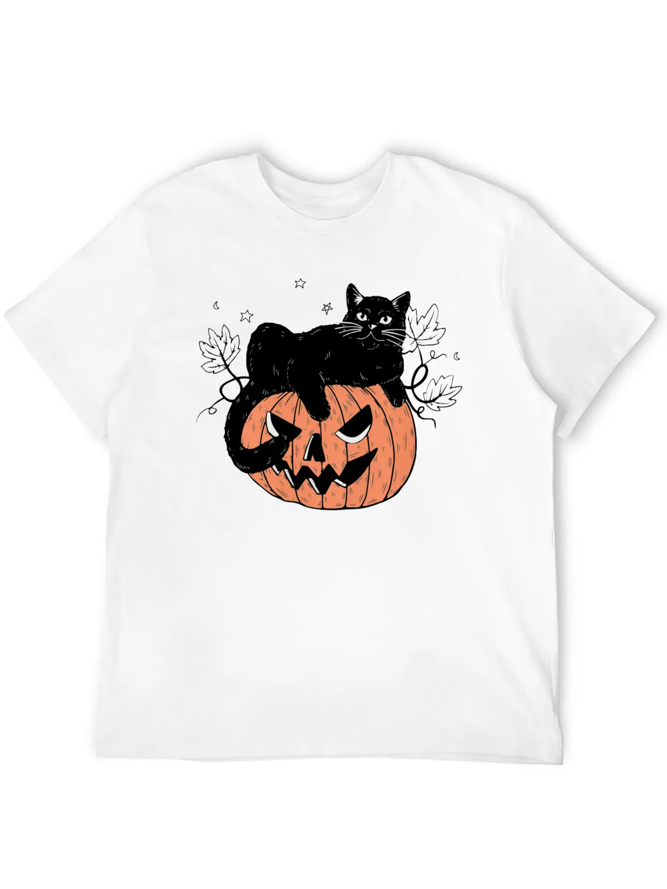 Pumpkin Cat Modern Fit Casual T-Shirt – Clean And Versatile Design
