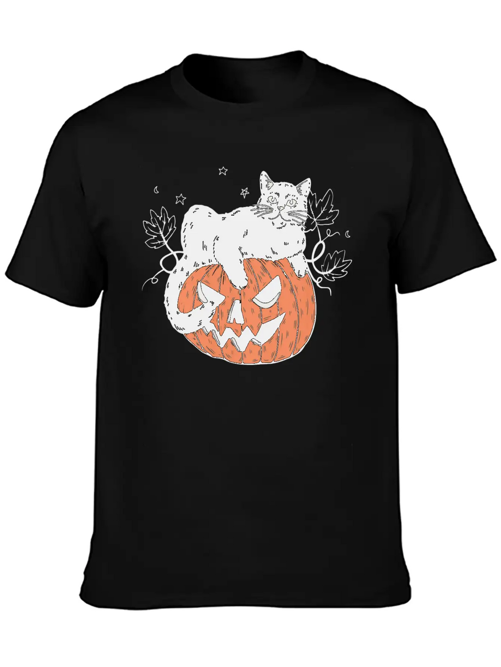 Pumpkin Cat Modern Fit Casual T-Shirt – Clean And Versatile Design