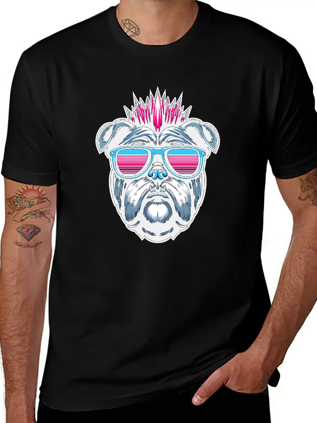 Punk Bulldog 1 Unisex Casual T-Shirt – Clean Design For Daily Comfort