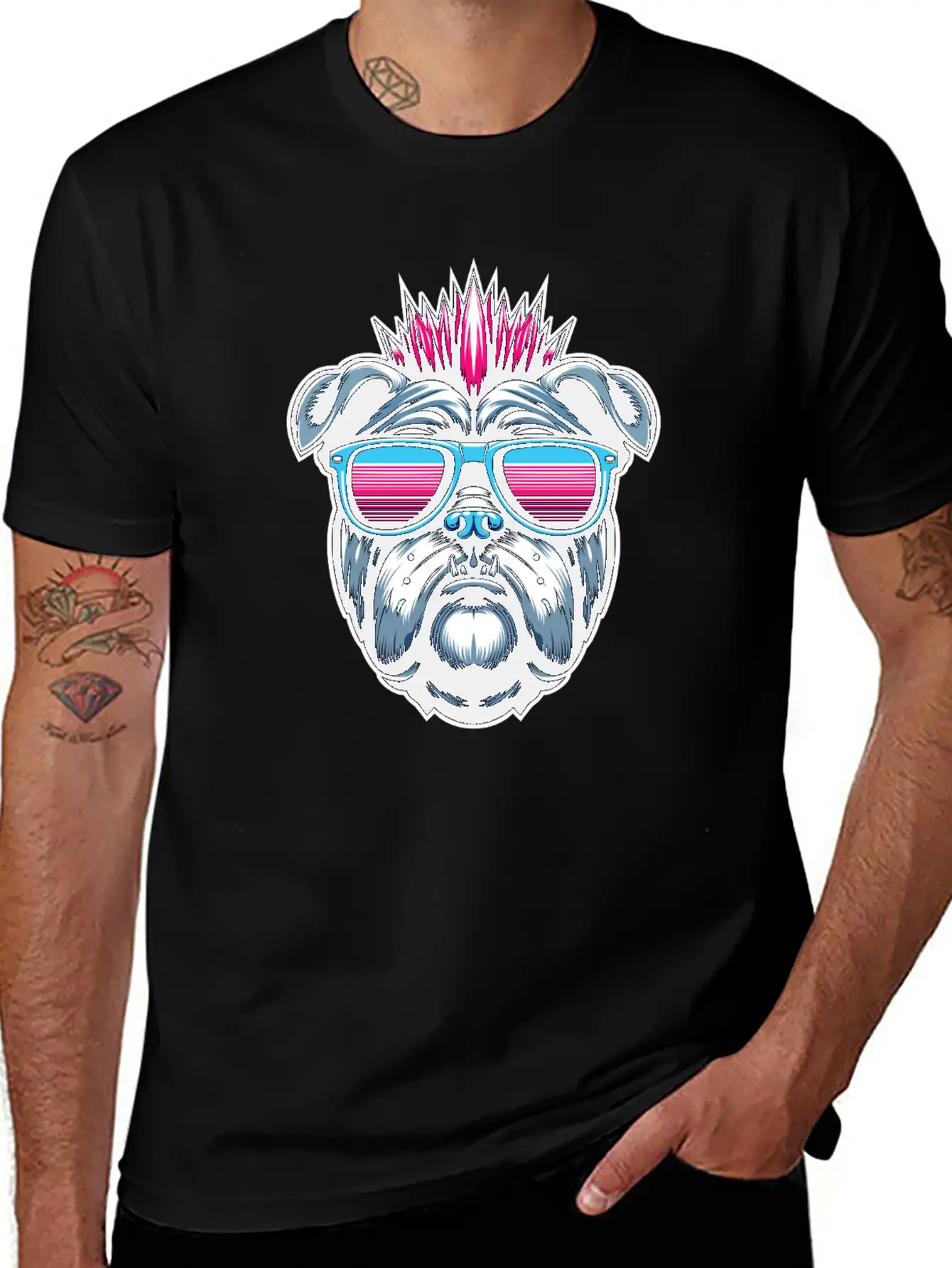 Punk Bulldog 1 Unisex Casual T-Shirt – Clean Design For Daily Comfort