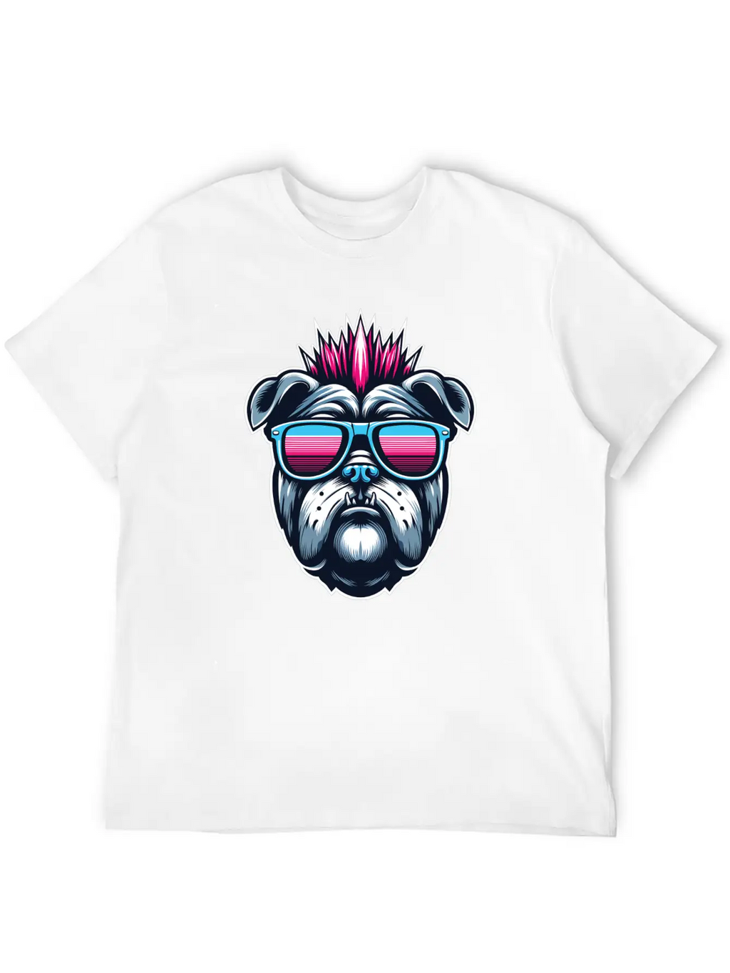 Punk Bulldog 1 Unisex Casual T-Shirt – Clean Design For Daily Comfort